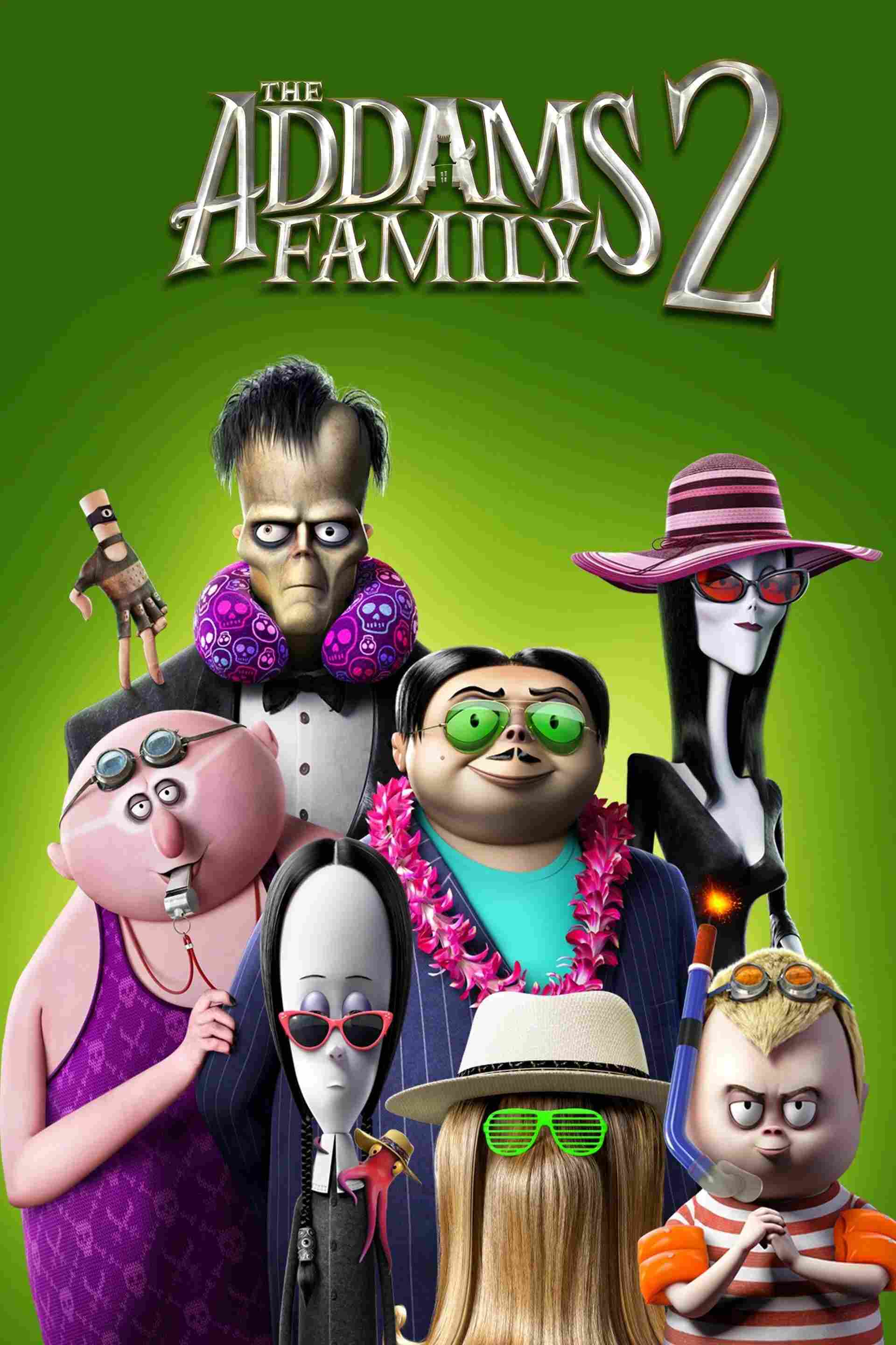 Poster chính thức của phim Phim Hoạt Hình, Phim Gia Đình "Gia Đình Addams 2" (The Addams Family 2 - 2021), với sự tham gia của diễn viên Oscar Isaac và Charlize Theron.
