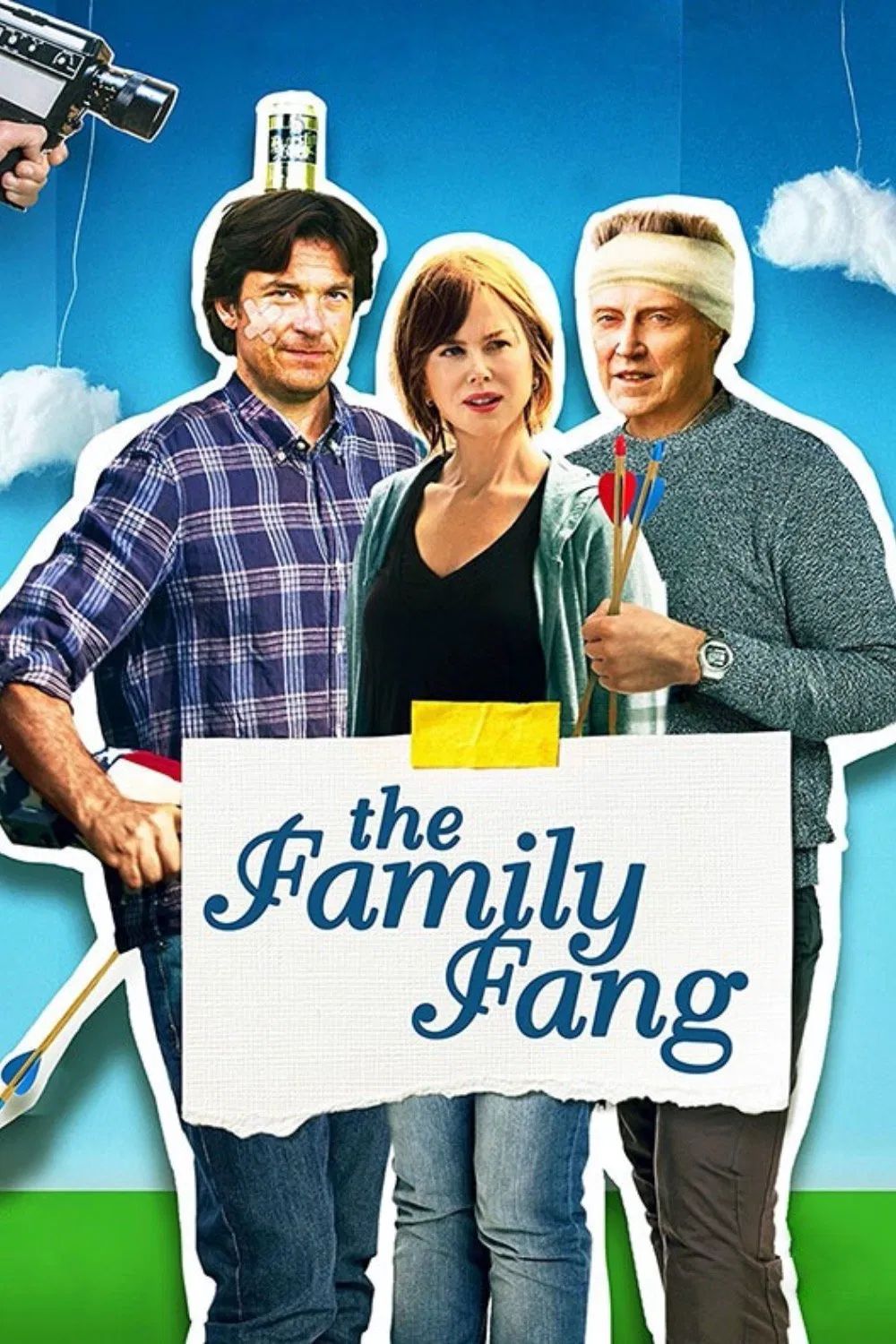 Poster chính thức của phim Phim Hài, Phim Tâm Lý "Gia Đình Fang" (The Family Fang - 2016), với sự tham gia của diễn viên Jason Bateman và Nicole Kidman.