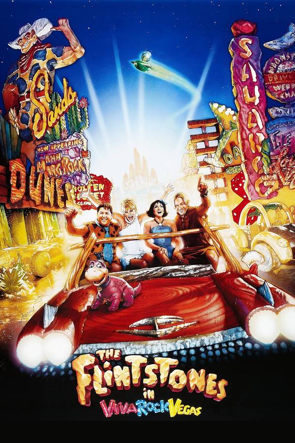 Poster chính thức của phim Phim Hài, Phim Gia Đình "Gia đình Flintstone: Viva Rock Vegas" (The Flintstones in Viva Rock Vegas - 2000), với sự tham gia của diễn viên Mark Addy và Stephen Baldwin.