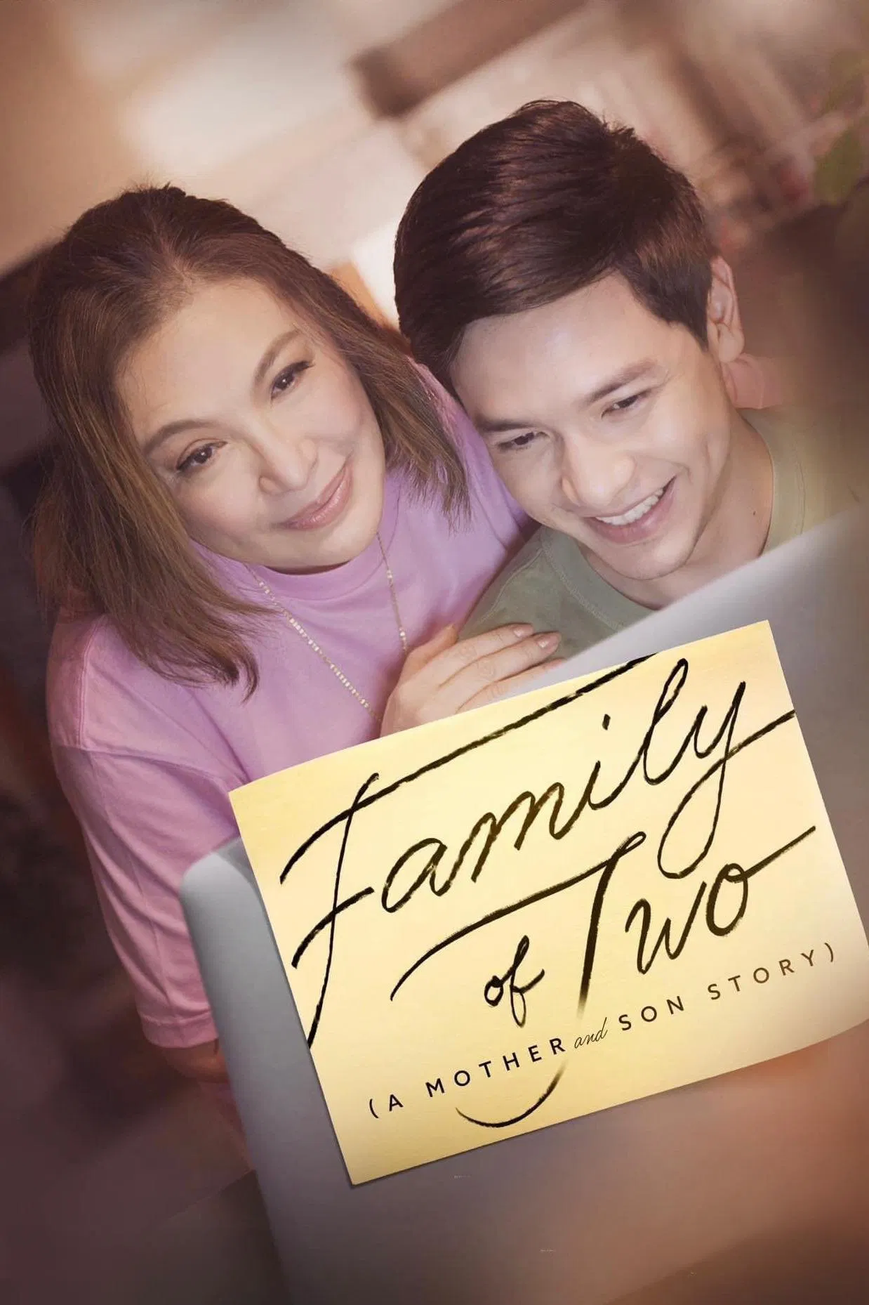 Poster chính thức của phim Phim Tâm Lý "Gia Đình Hai Người" (Family of Two (A Mother and Son's Story) - 2023), với sự tham gia của diễn viên Sharon Cuneta và Alden Richards.