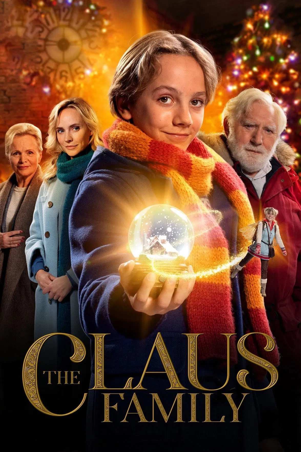 Poster chính thức của phim Phim Gia Đình, Phim Giả Tượng "Gia đình nhà Claus" (The Claus Family - 2020), với sự tham gia của diễn viên Jan Decleir và Bracha van Doesburgh.
