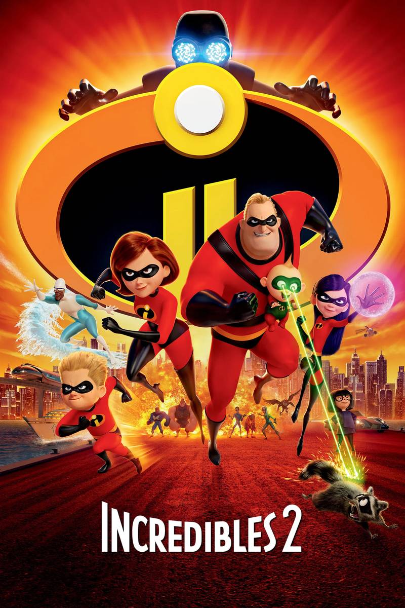 Poster chính thức của phim Phim Hành Động, Phim Phiêu Lưu "Gia Đình Siêu Nhân 2" (Incredibles 2 - 2018), với sự tham gia của diễn viên Craig T. Nelson và Holly Hunter.