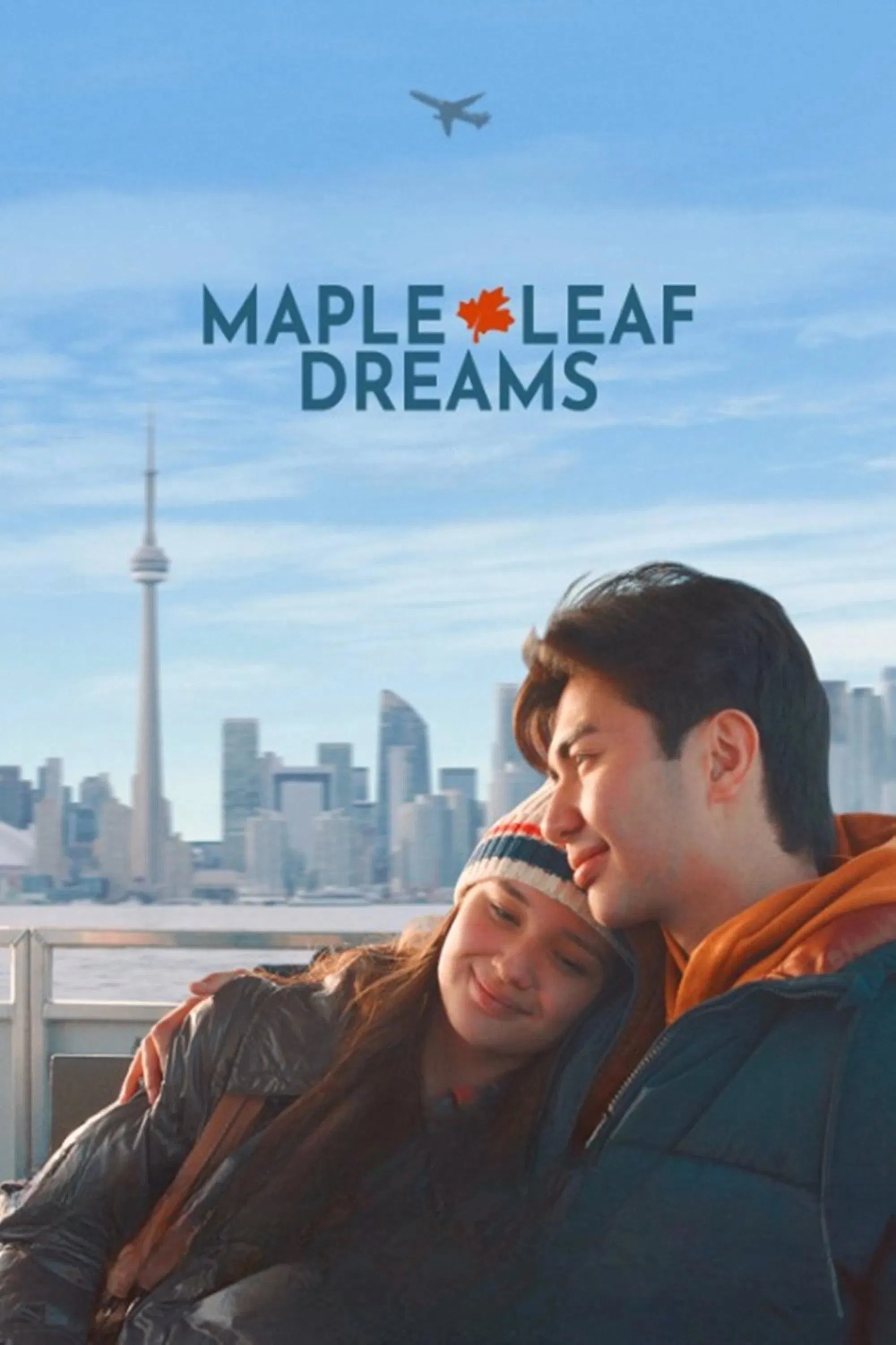 Poster chính thức của phim Phim Tình Cảm, Phim Tâm Lý "Giấc Mơ Lá Phong" (Maple Leaf Dreams - 2024), với sự tham gia của diễn viên Kira Balinger và L.A. Santos.