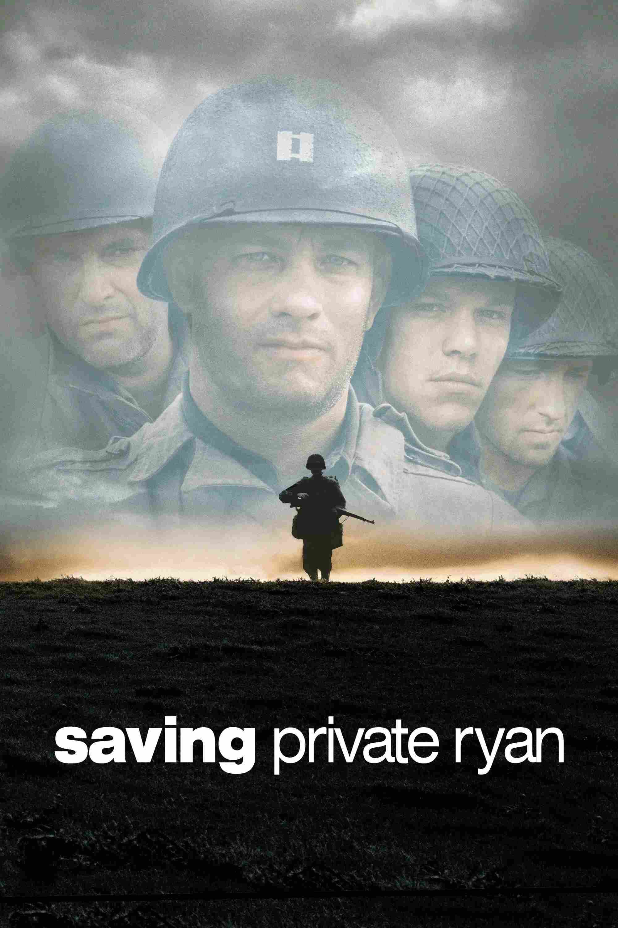 Poster chính thức của phim Phim Chiến Tranh, Phim Tâm Lý "Giải Cứu Binh Nhì Ryan" (Saving Private Ryan - 1998), với sự tham gia của diễn viên Tom Hanks và Tom Sizemore.