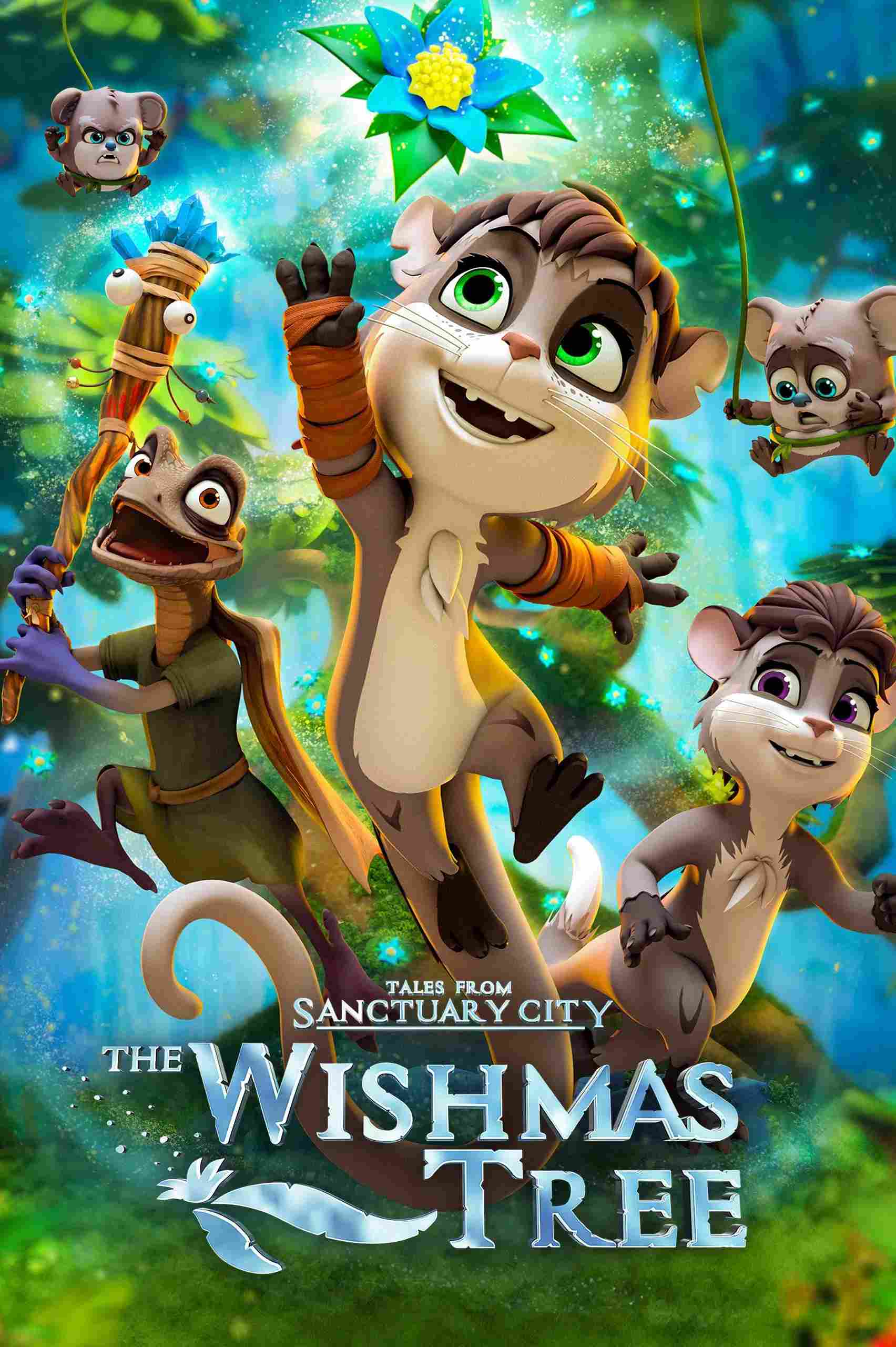 Poster chính thức của phim Phim Hoạt Hình, Phim Gia Đình "Giải Cứu Cây Ước Nguyện" (The Wishmas Tree - 2020), với sự tham gia của diễn viên Miranda Tapsell và Ross Noble.