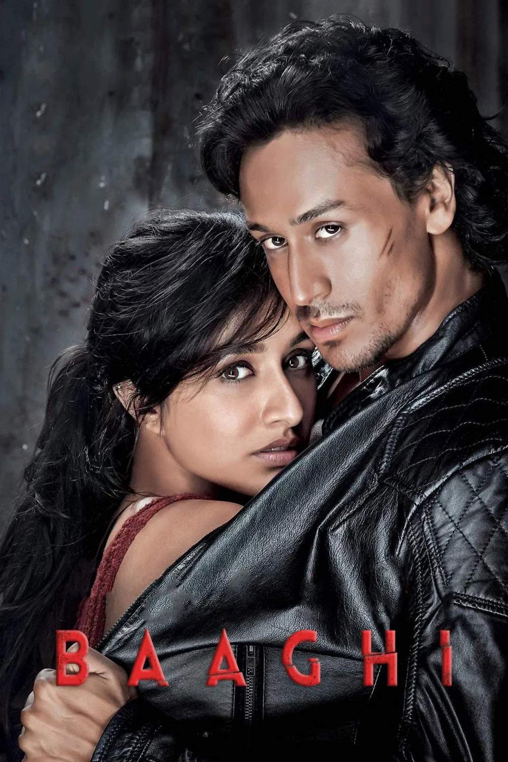 Poster chính thức của phim Phim Hành Động, Phim Giật Gân "Giải Cứu Người Đẹp" (Baaghi - 2016), với sự tham gia của diễn viên Tiger Shroff và Shraddha Kapoor.
