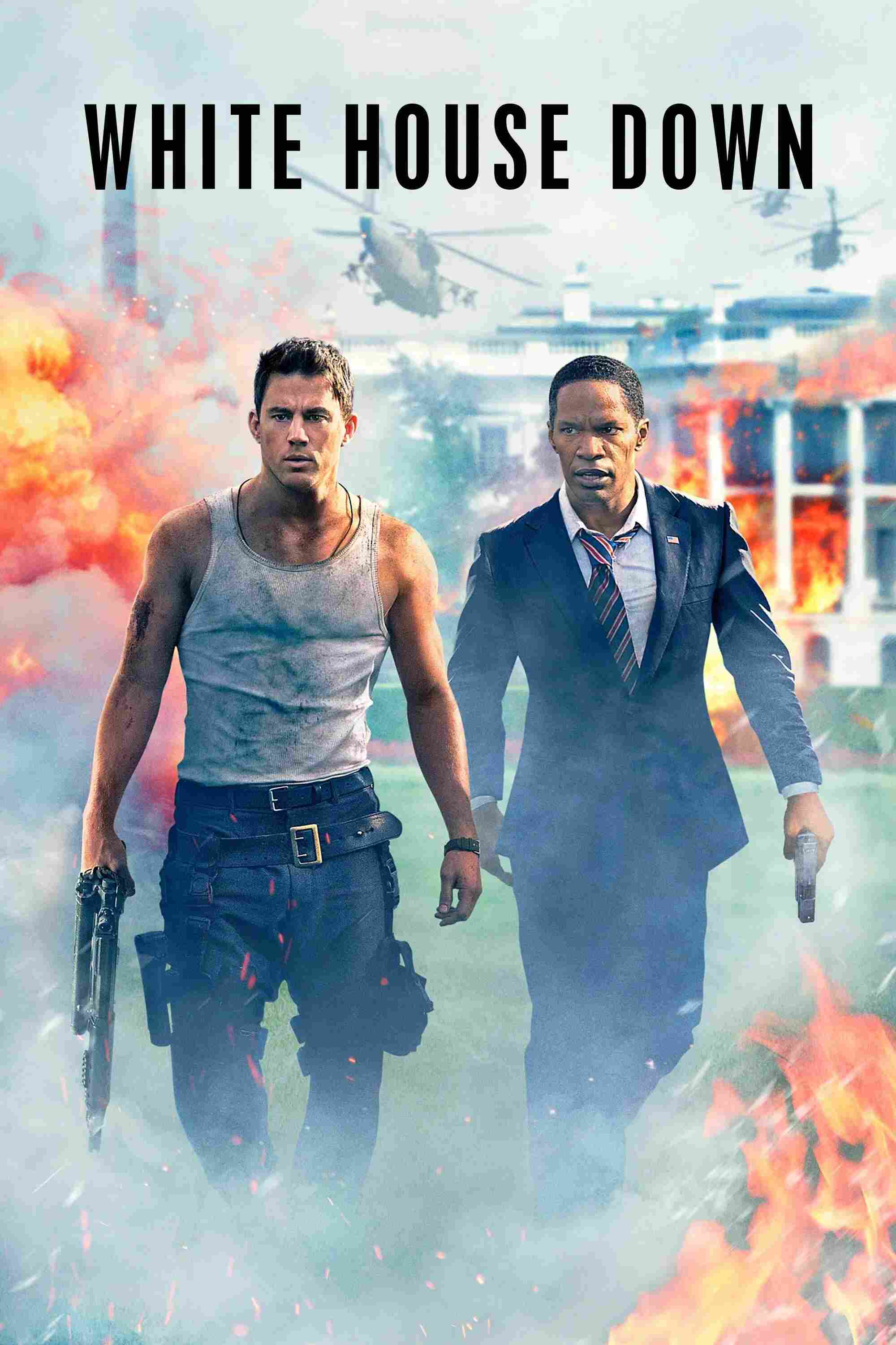Poster chính thức của phim Phim Hành Động, Phim Tâm Lý "Giải Cứu Nhà Trắng" (White House Down - 2013), với sự tham gia của diễn viên Channing Tatum và Jamie Foxx.