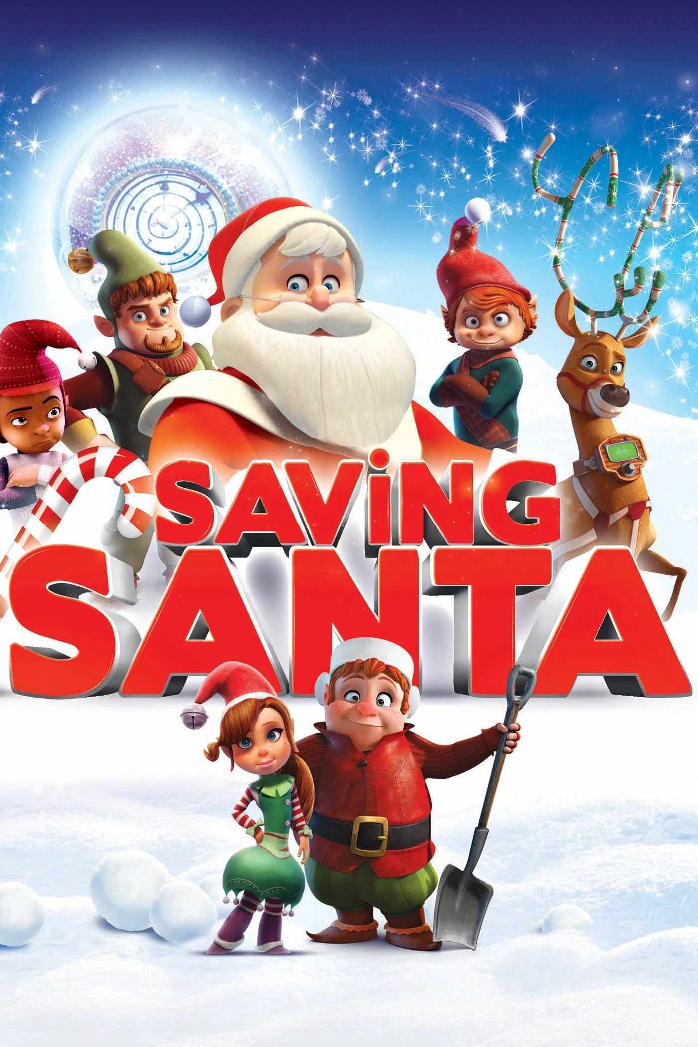 Poster chính thức của phim Phim Hoạt Hình, Phim Hài "Giải Cứu Ông Già Noel" (Saving Santa - 2013), với sự tham gia của diễn viên Martin Freeman và Tim Curry.
