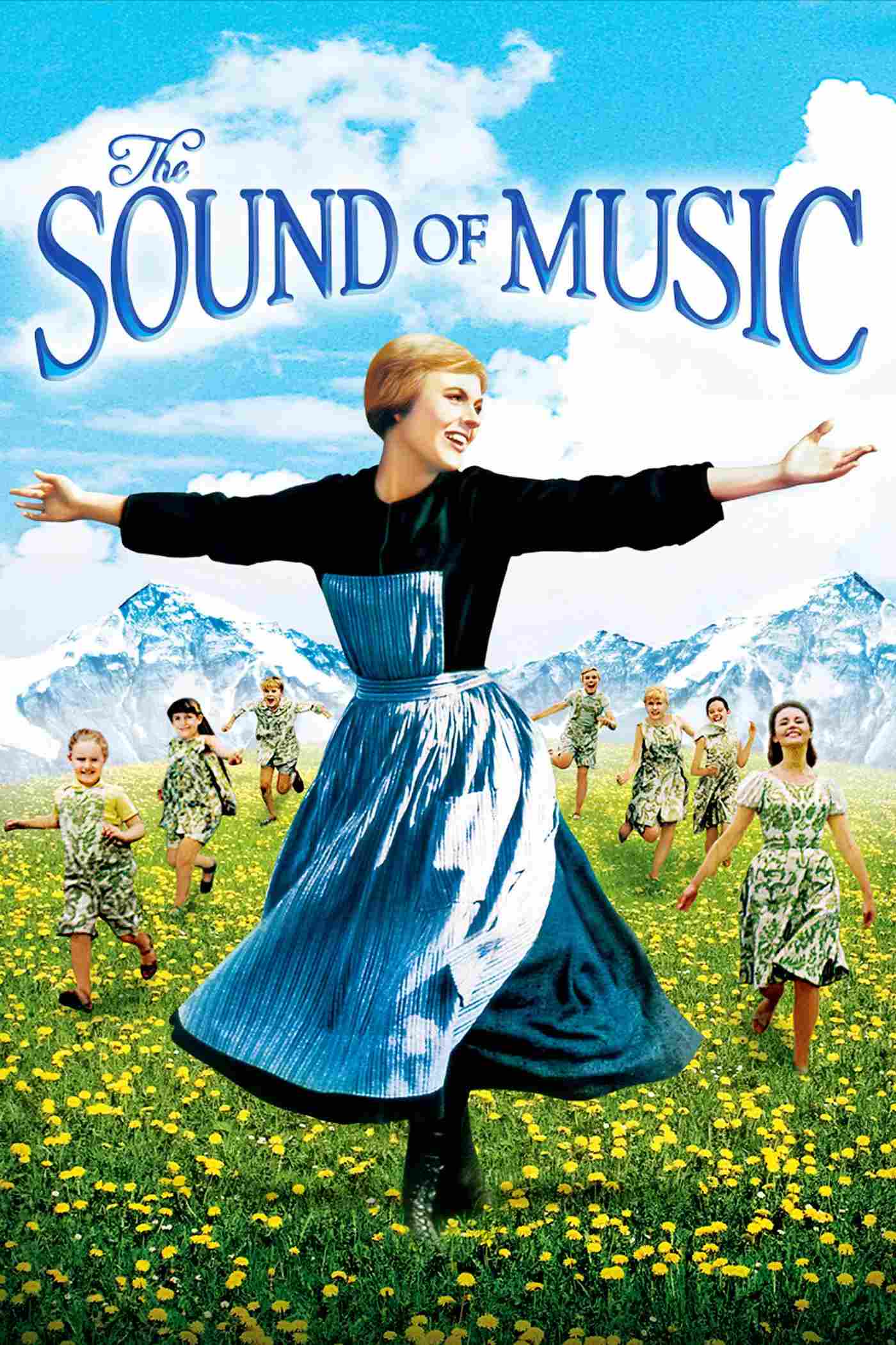 Poster chính thức của phim Phim Tâm Lý, Phim Gia Đình "Giai Điệu Hạnh Phúc" (The Sound of Music - 1965), với sự tham gia của diễn viên Julie Andrews và Christopher Plummer.