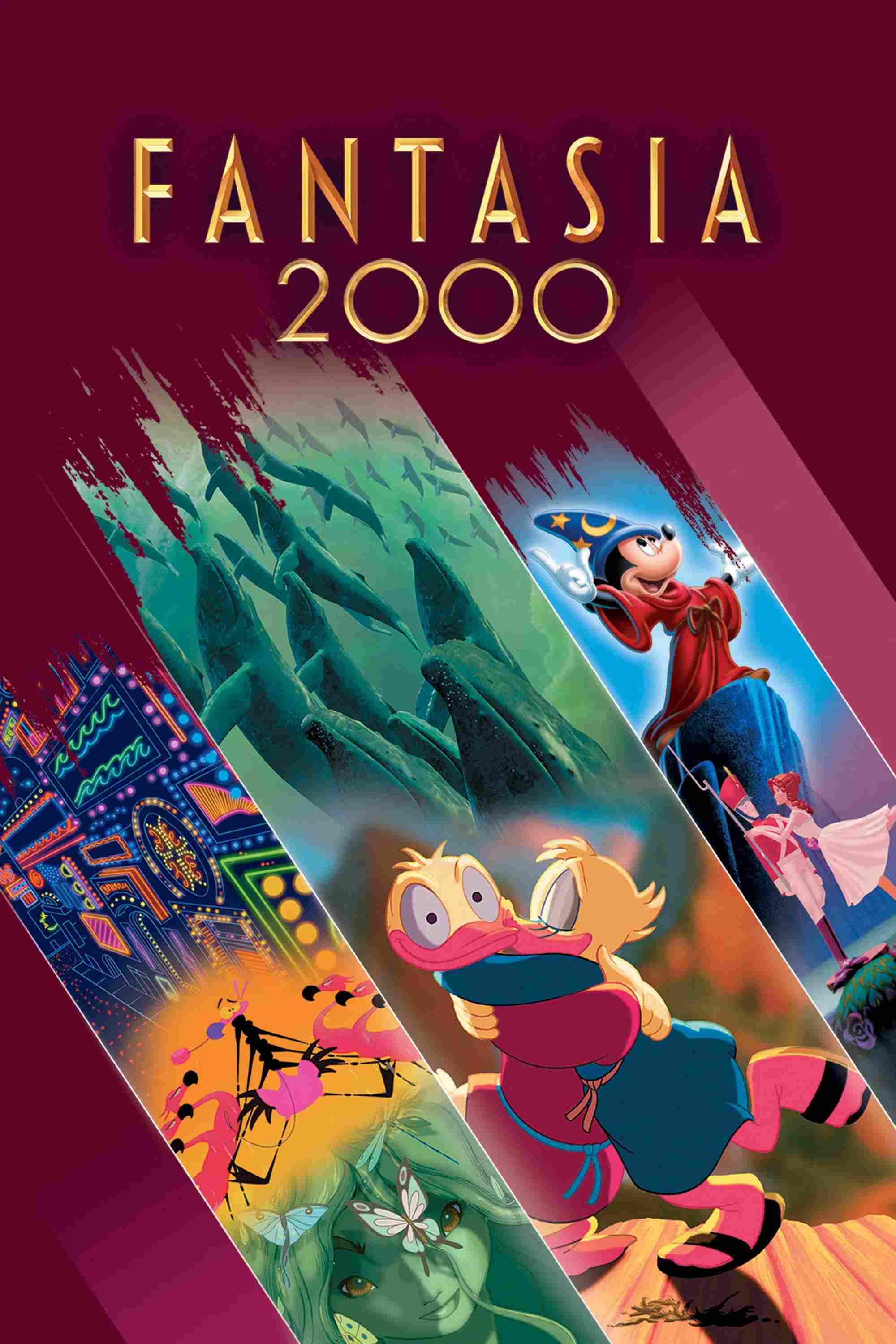 Poster chính thức của phim Phim Hoạt Hình, Phim Gia Đình "Giai Điệu Thiên Niên Kỷ 2000" (Fantasia 2000 - 2000), với sự tham gia của diễn viên Steve Martin và Itzhak Perlman.