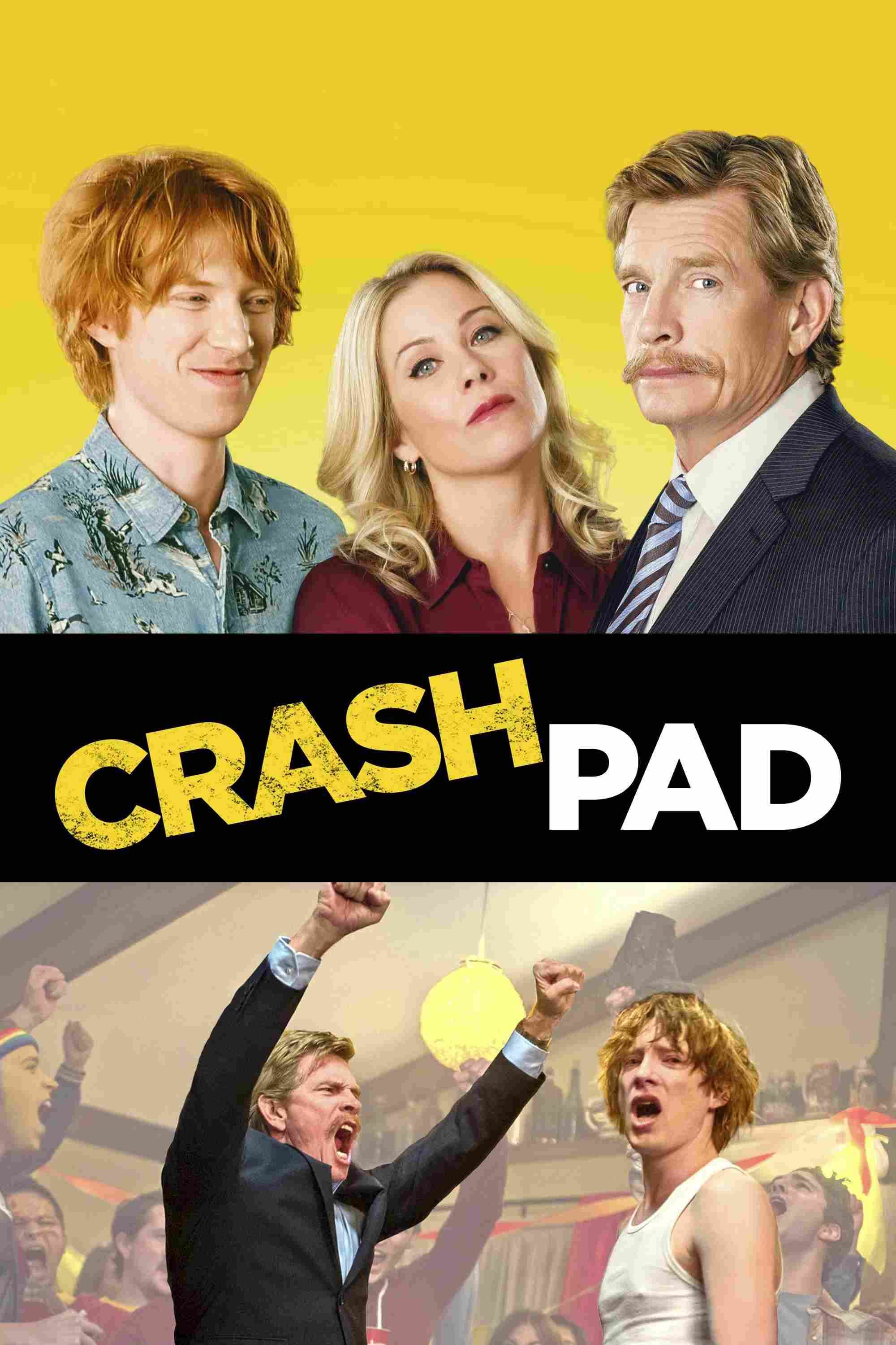 Poster chính thức của phim Phim Hài "Giải Pháp Tình Thế" (Crash Pad - 2017), với sự tham gia của diễn viên Domhnall Gleeson và Christina Applegate.