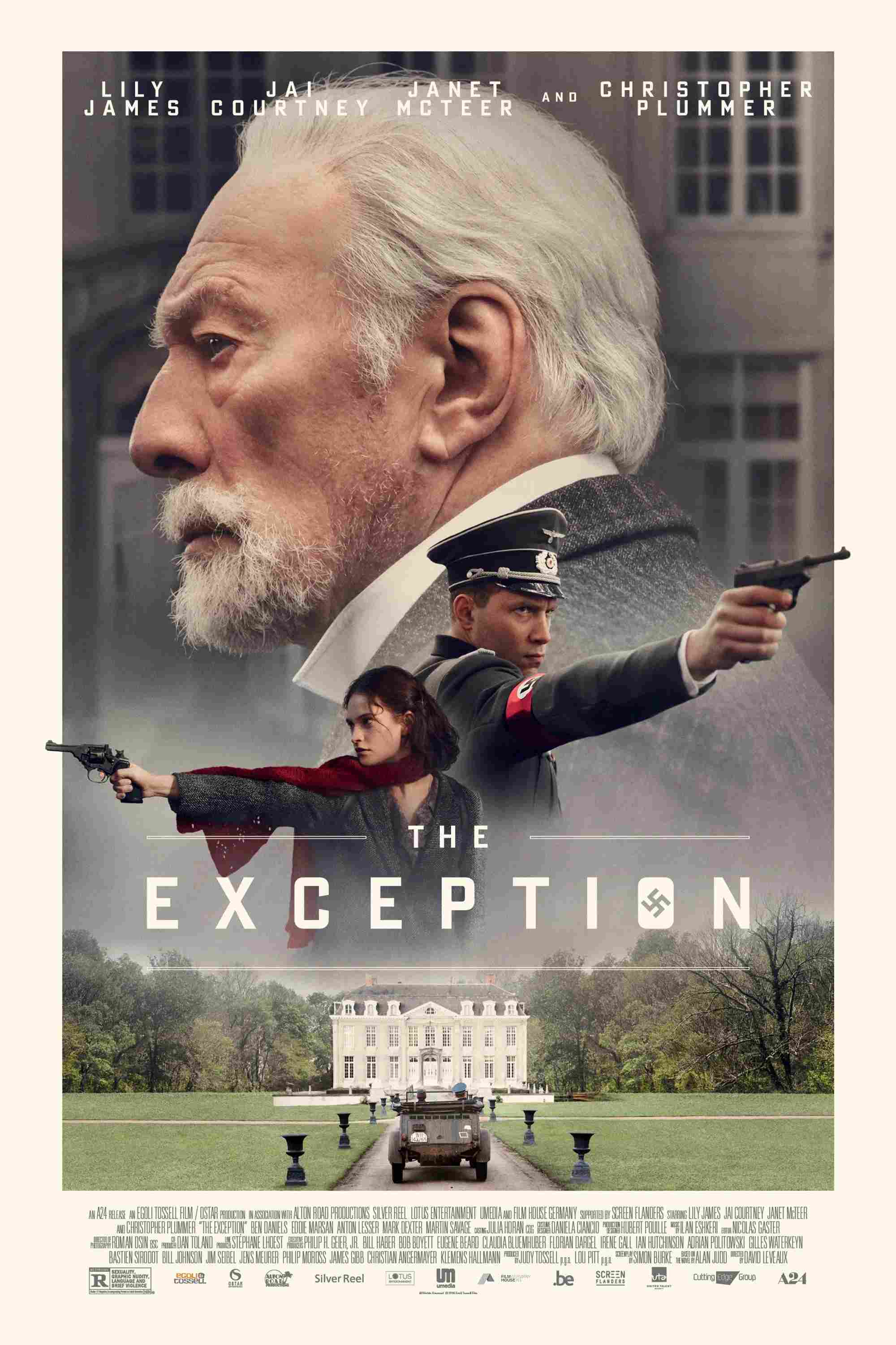 Poster chính thức của phim Phim Chiến Tranh, Phim Tâm Lý "Gián Điệp" (The Exception - 2017), với sự tham gia của diễn viên Lily James và Jai Courtney.
