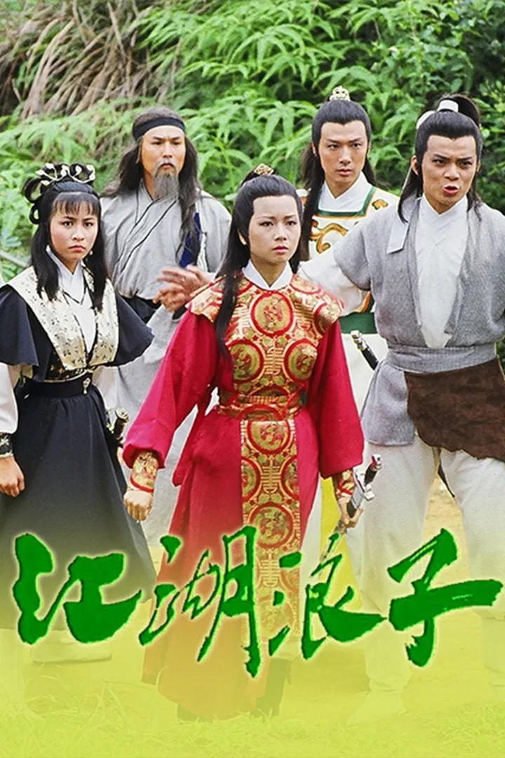 Poster chính thức của phim "Giang Hồ Lãng Tử" (The Young Wanderer - 1985), với sự tham gia của diễn viên Huỳnh Nhật Hoa và Lưu Đan.