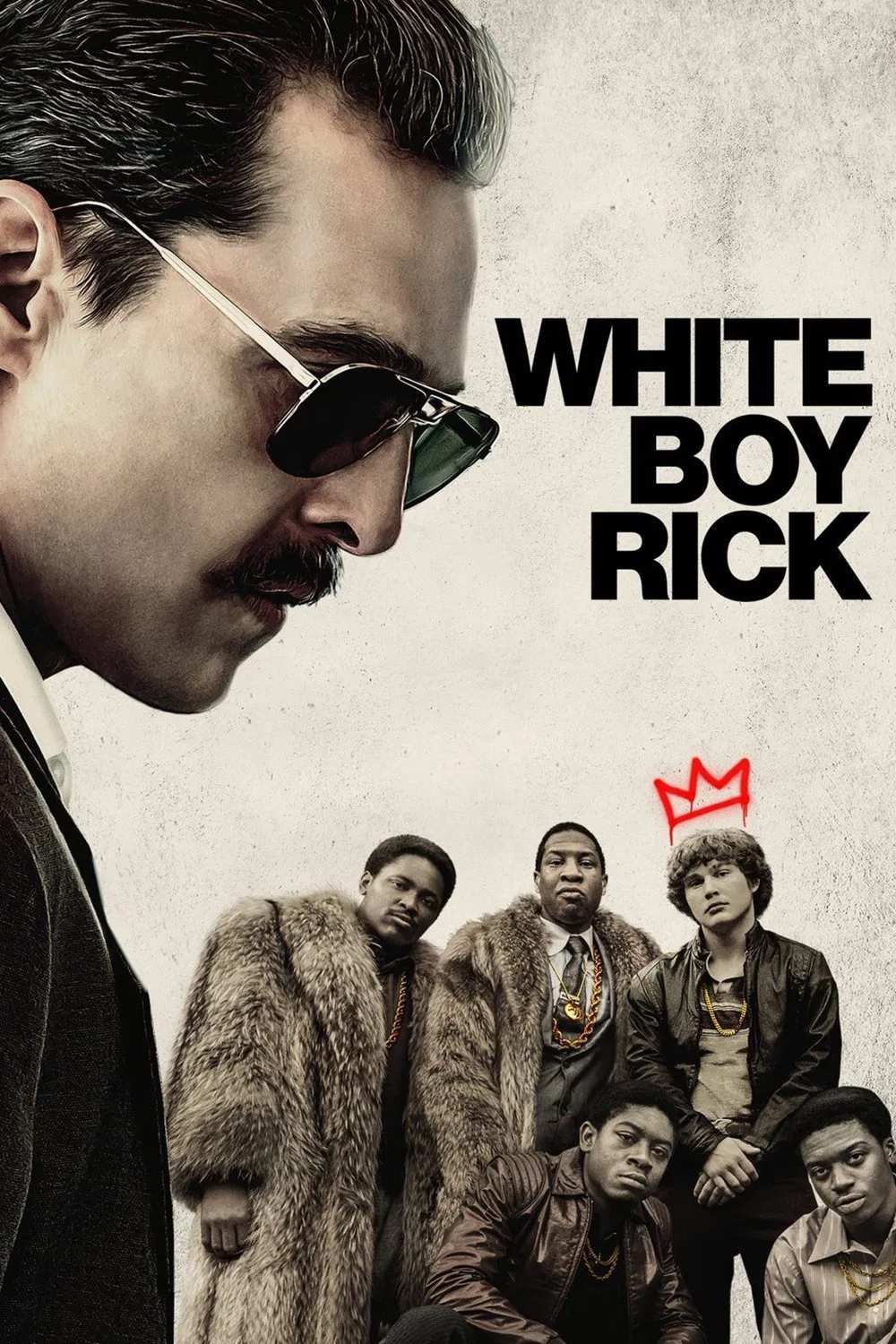Poster chính thức của phim Phim Hình Sự, Phim Tâm Lý "Giang Hồ Trẻ Tuổi" (White Boy Rick - 2018), với sự tham gia của diễn viên Matthew McConaughey và Richie Merritt.