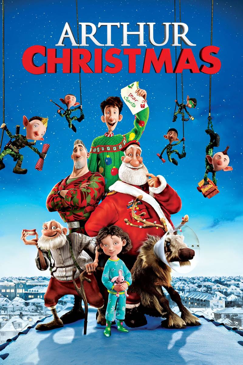Poster chính thức của phim Phim Tâm Lý, Phim Hoạt Hình "Giáng sinh của Arthur" (Arthur Christmas - 2011), với sự tham gia của diễn viên James McAvoy và Hugh Laurie.