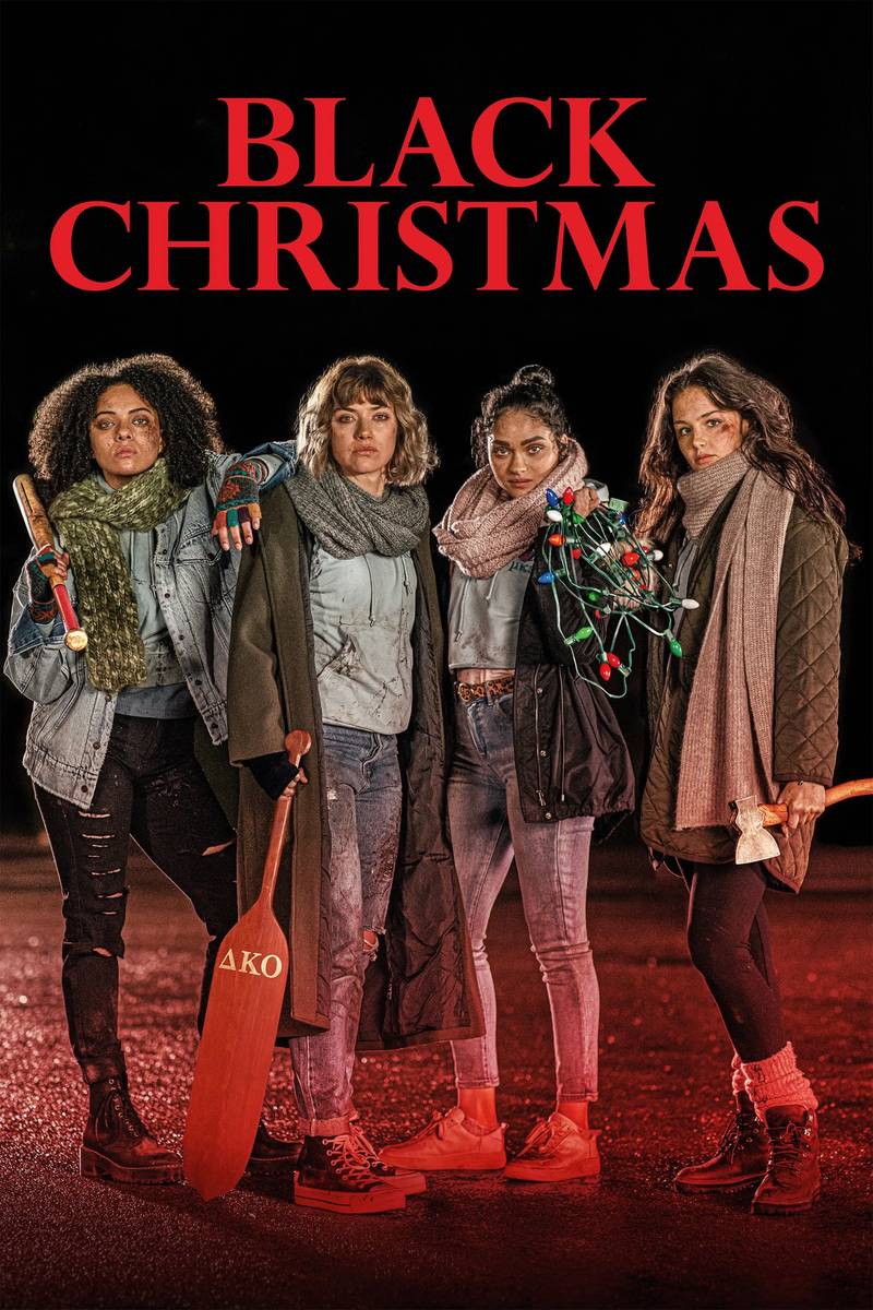 Poster chính thức của phim Phim Kinh Dị, Phim Bí Ẩn "Giáng Sinh Đen" (Black Christmas - 2019), với sự tham gia của diễn viên Imogen Poots và Aleyse Shannon.