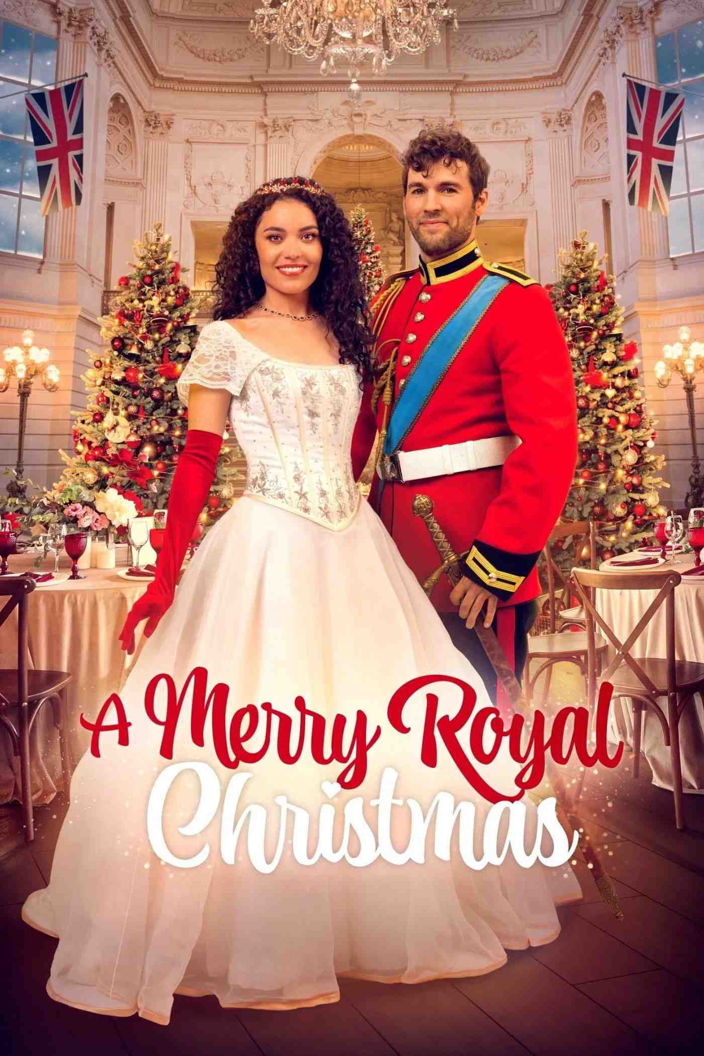 Poster chính thức của phim Phim Truyền Hình, Phim Tình Cảm "Giáng Sinh Hoàng Gia" (A Merry Royal Christmas - 2024), với sự tham gia của diễn viên Kathryn Davis và Jack Murray.