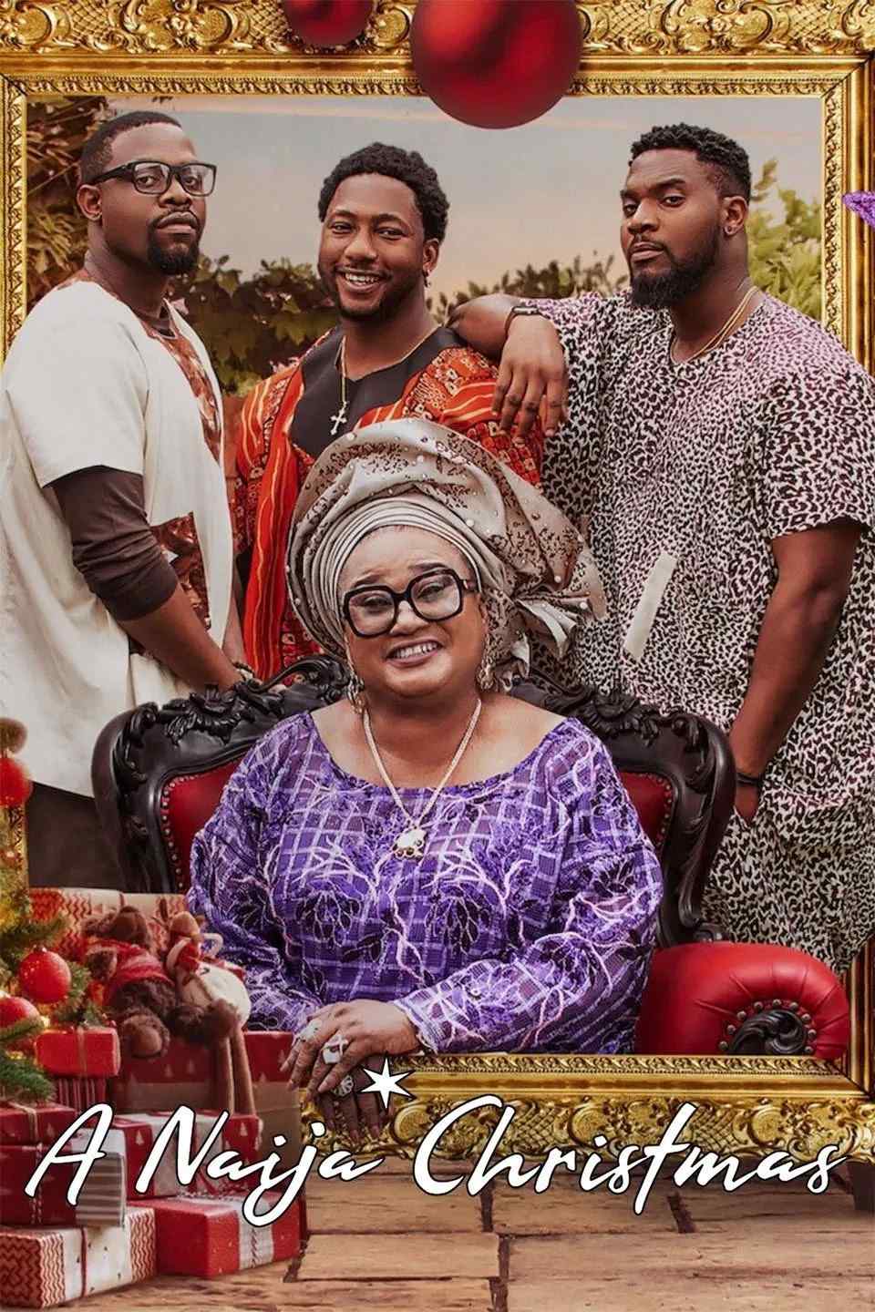 Poster chính thức của phim Phim Hài, Phim Tình Cảm "Giáng Sinh Kiểu Nigeria" (A Naija Christmas - 2021), với sự tham gia của diễn viên Kunle Remi và Efa Iwara.