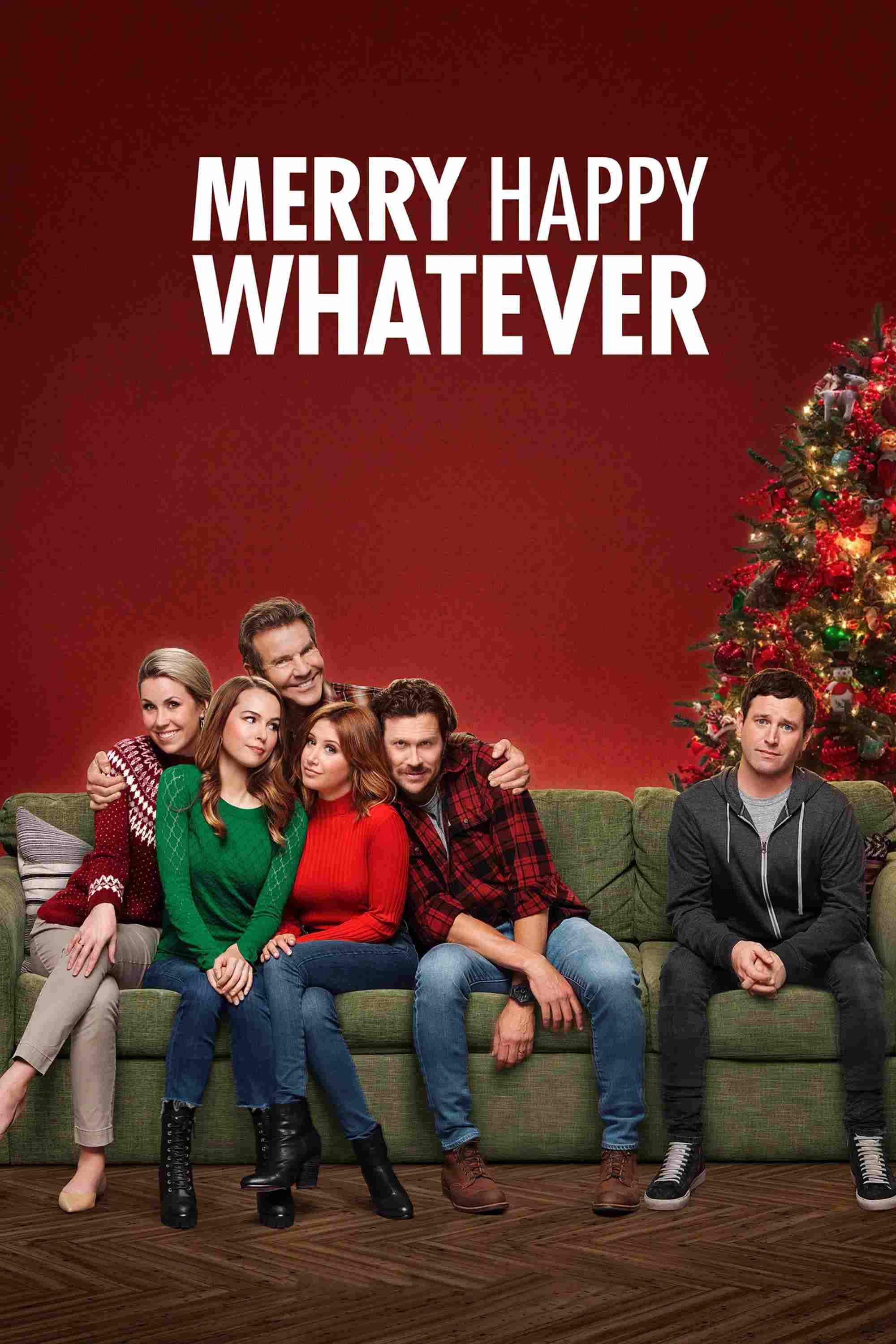 Poster chính thức của phim Phim Hài "Giáng Sinh? Nghỉ lễ? Sao cũng được" (Merry Happy Whatever - 2019), với sự tham gia của diễn viên Brent Morin và Hayes MacArthur.