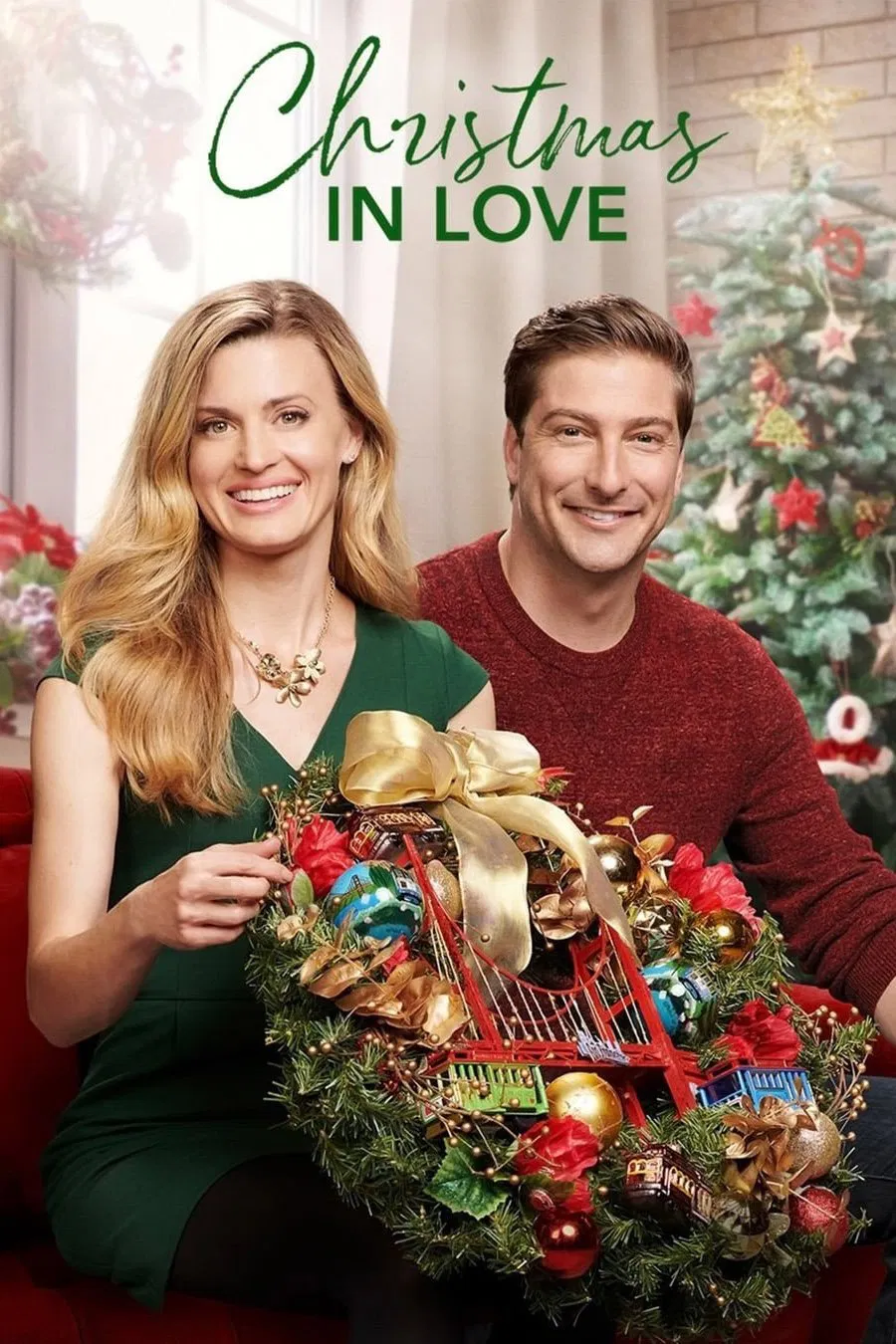 Poster chính thức của phim Phim Truyền Hình, Phim Tình Cảm "Giáng sinh tràn yêu thương" (Christmas in Love - 2018), với sự tham gia của diễn viên Brooke D'Orsay và Daniel Lissing.