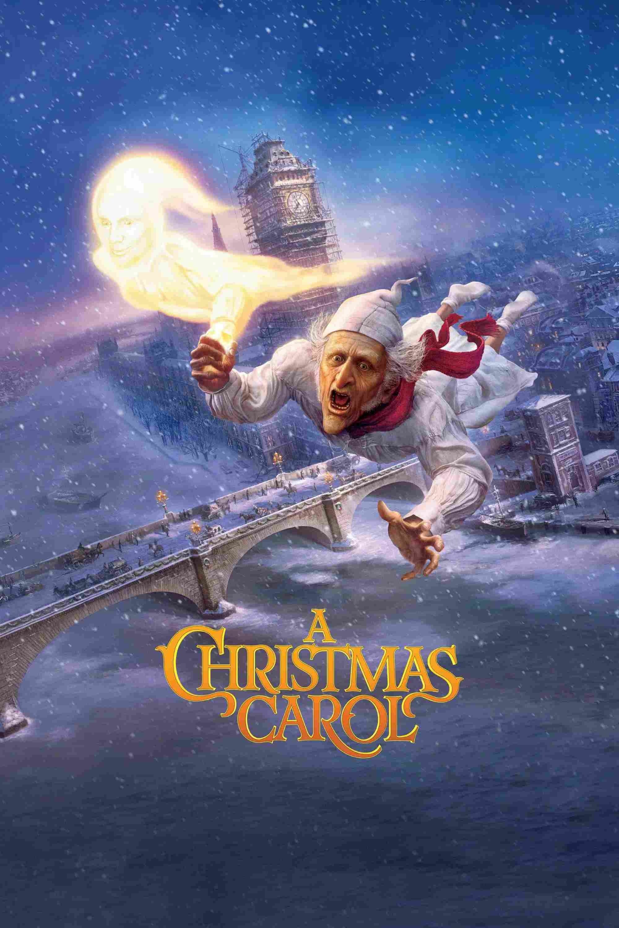 Poster chính thức của phim Phim Hoạt Hình, Phim Gia Đình "Giáng Sinh Yêu Thương" (A Christmas Carol - 2009), với sự tham gia của diễn viên Jim Carrey và Gary Oldman.