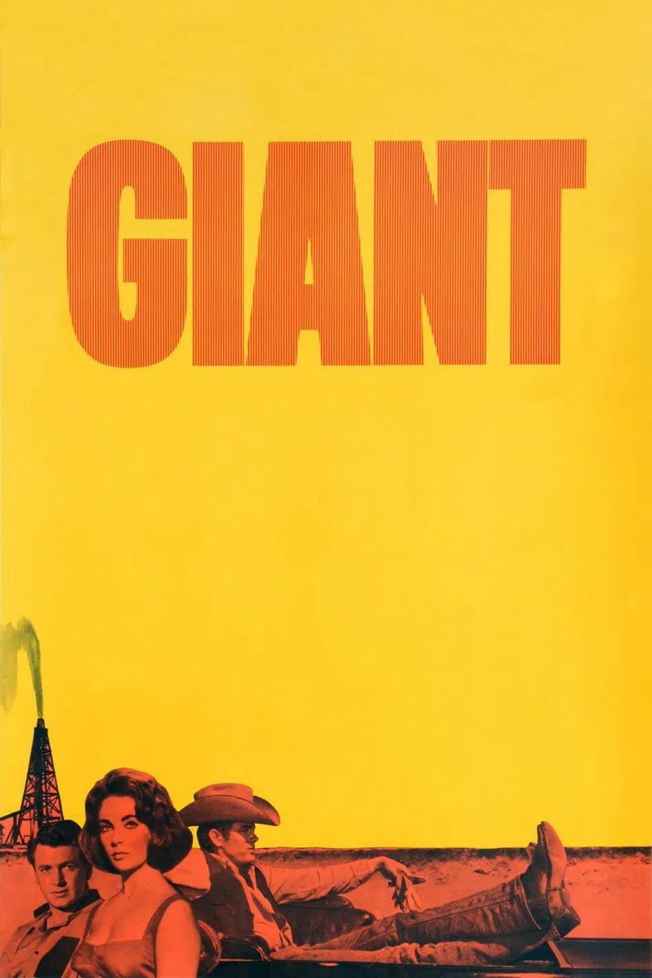 Poster chính thức của phim Phim Tâm Lý, Phim Miền Tây "Thành Công Vĩ Đại" (Giant - 1956), với sự tham gia của diễn viên Elizabeth Taylor và Rock Hudson.