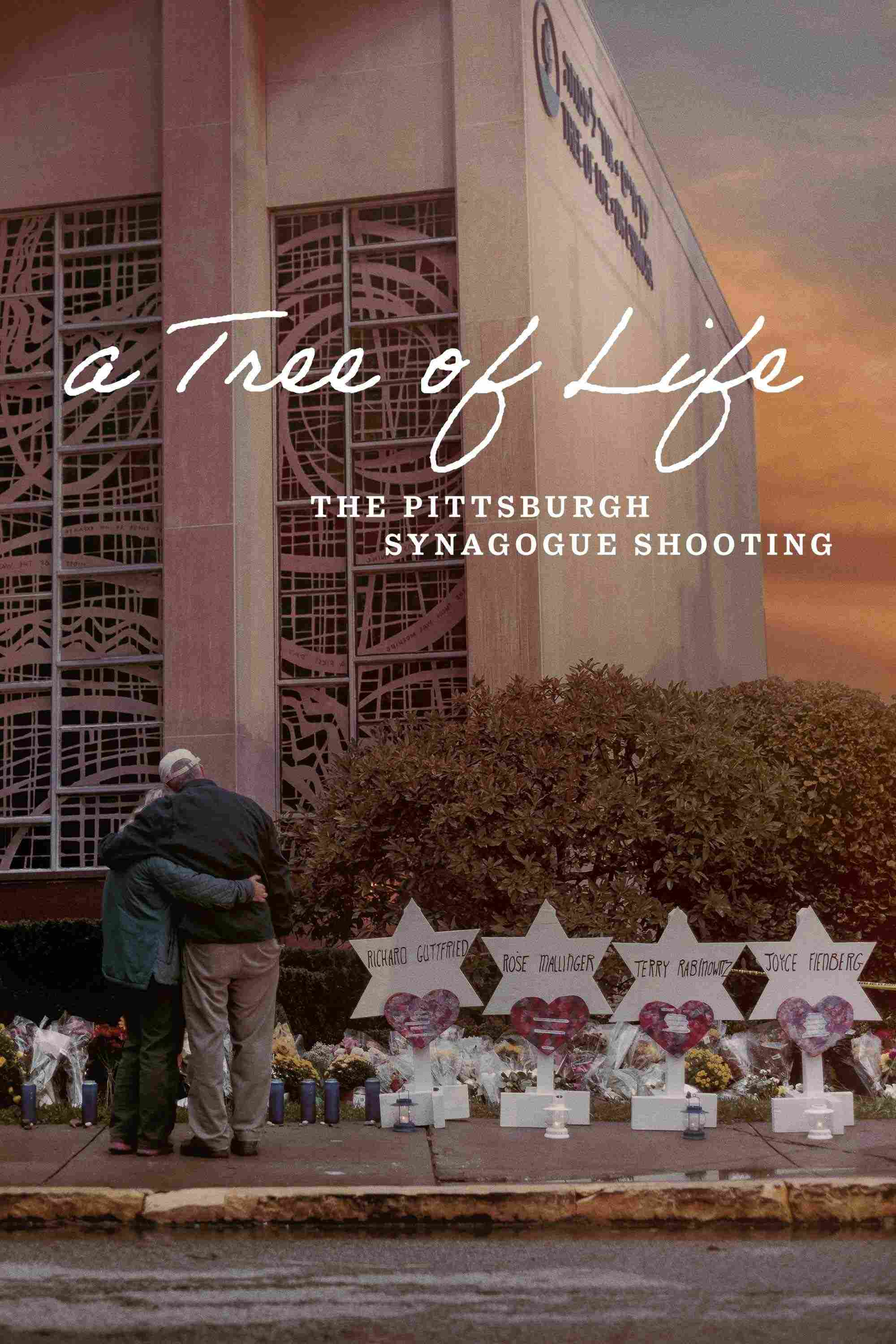 Poster chính thức của phim Phim Tài Liệu "Giáo Đường Cây Sự Sống" (A Tree of Life: The Pittsburgh Synagogue Shooting - 2022).