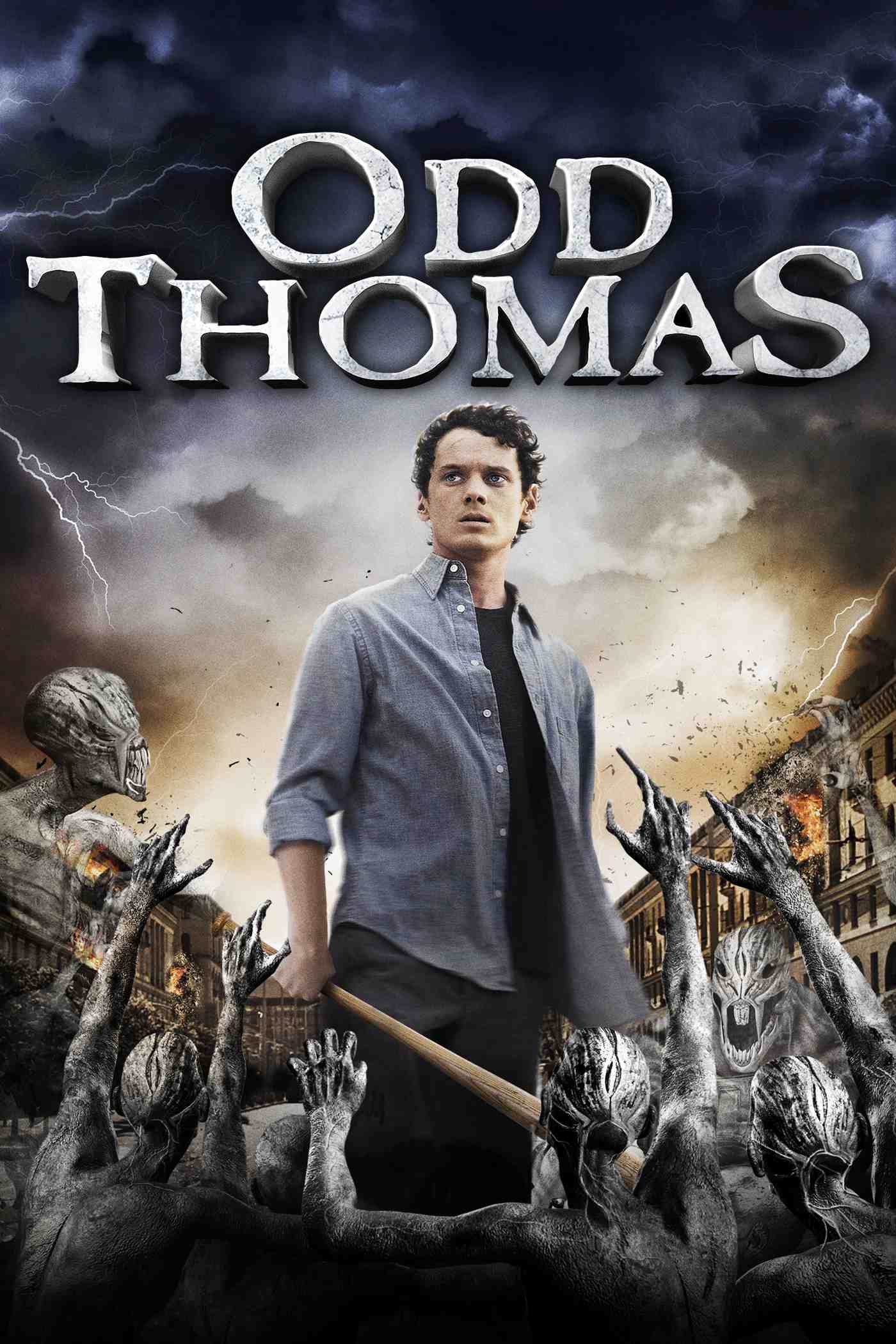Poster chính thức của phim Phim Bí Ẩn, Phim Giật Gân "Giao Lộ Sinh Tử" (Odd Thomas - 2013), với sự tham gia của diễn viên Anton Yelchin và Addison Timlin.