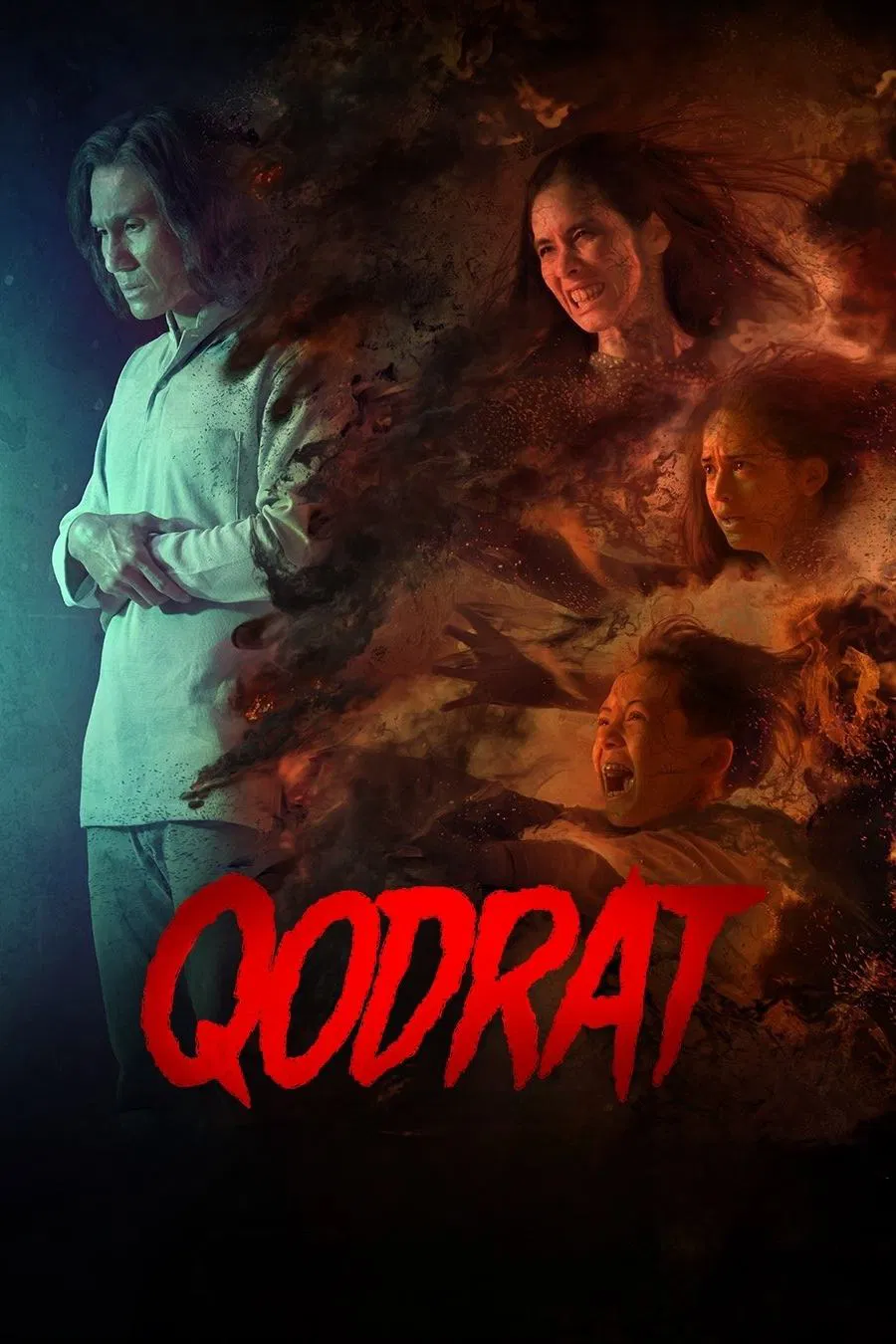Poster chính thức của phim Phim Hành Động, Phim Tâm Lý "Giáo sĩ Qodrat" (The Unholy - 2022), với sự tham gia của diễn viên Vino G. Bastian và Marsha Timothy.