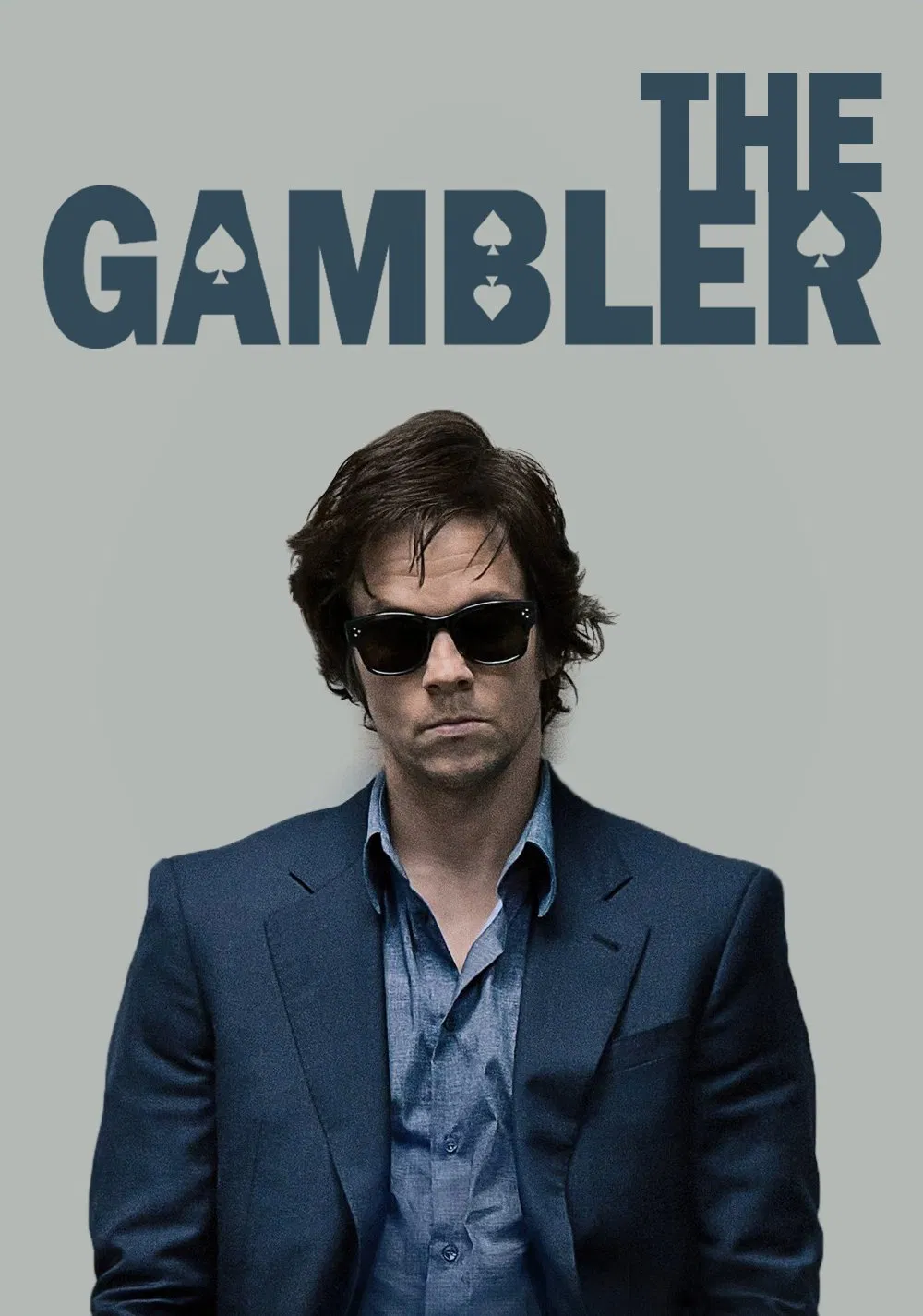 Poster chính thức của phim Phim Giật Gân, Phim Hình Sự "Giáo Sư Cờ Bạc" (The Gambler - 2014), với sự tham gia của diễn viên Mark Wahlberg và John Goodman.