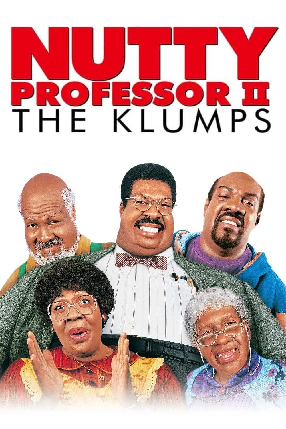 Poster chính thức của phim Phim Giả Tượng, Phim Hài "Giáo sư khùng II: Gia đình Klump" (Nutty Professor II: The Klumps - 2000), với sự tham gia của diễn viên Eddie Murphy và Janet Jackson.