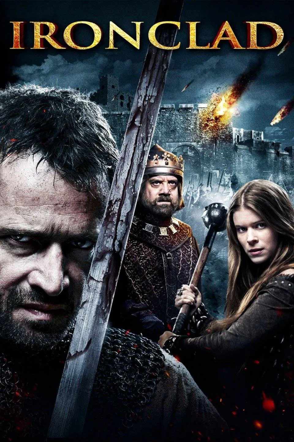 Poster chính thức của phim Phim Tình Cảm, Phim Phiêu Lưu "Giáp Sắt" (Ironclad - 2011), với sự tham gia của diễn viên James Purefoy và Kate Mara.