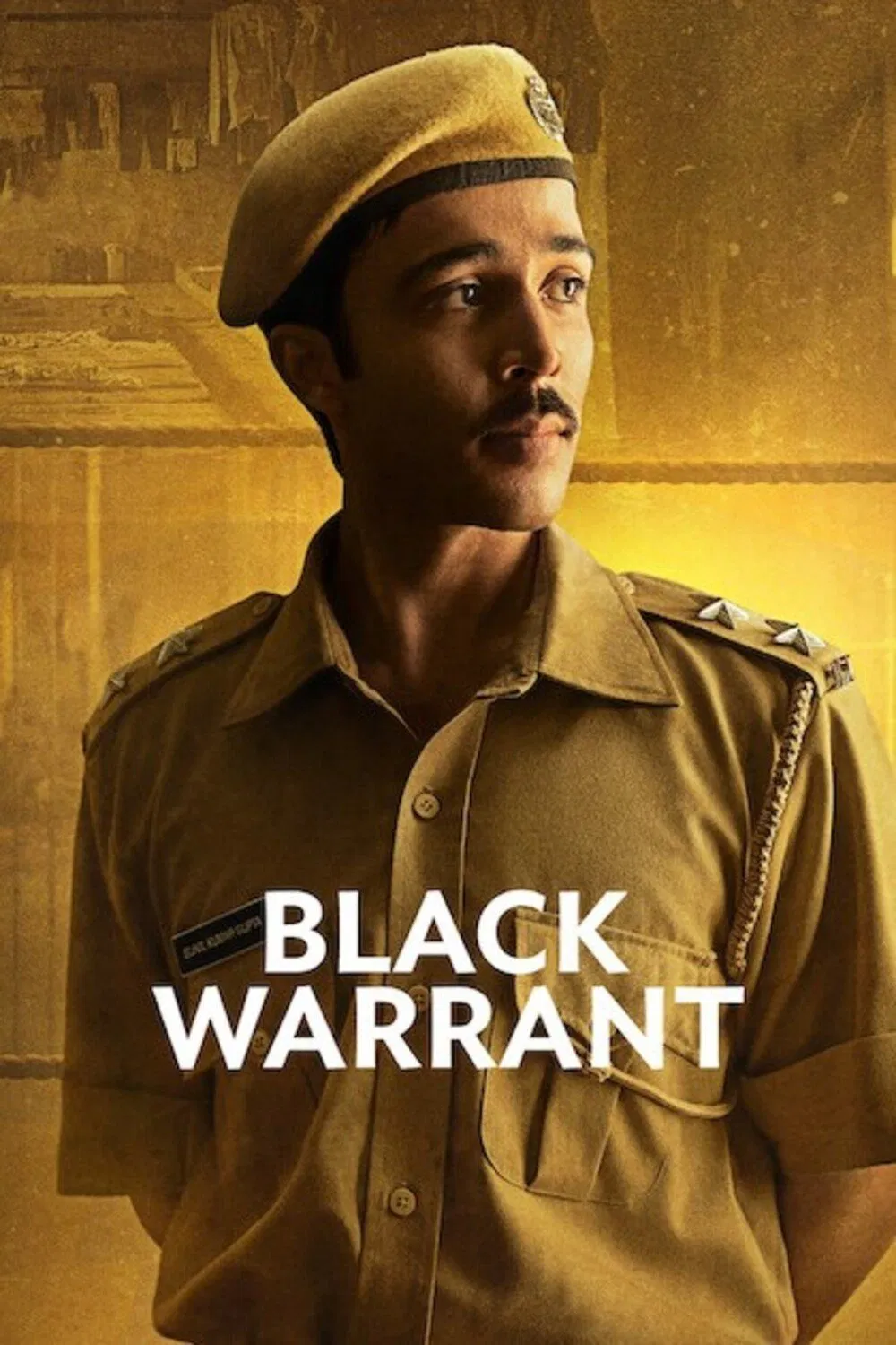 Poster chính thức của phim Phim Tâm Lý, Phim Hình Sự "Giấy Hành Quyết" (Black Warrant - 2025), với sự tham gia của diễn viên Zahan Kapoor và Rahul Bhat.