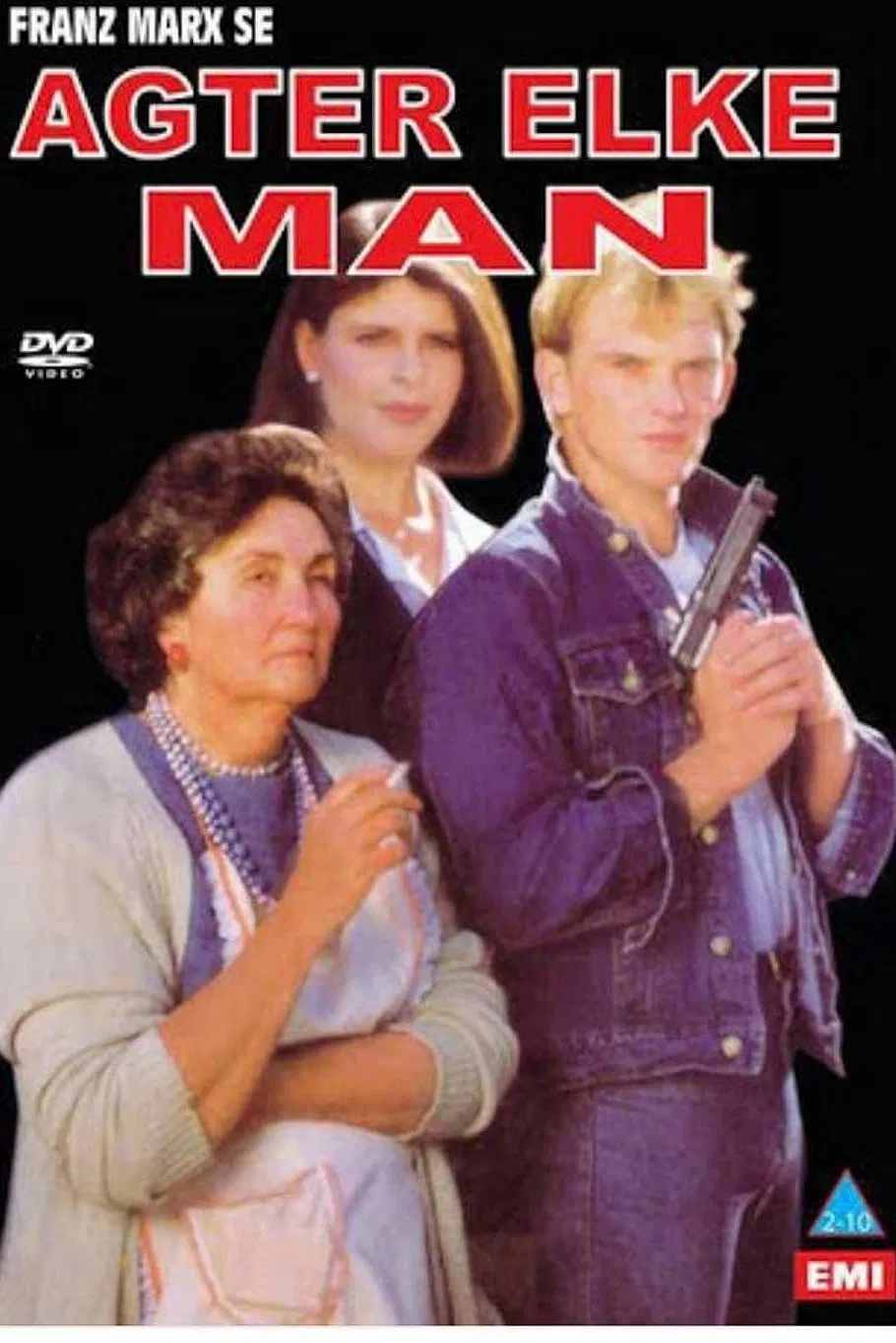 Poster chính thức của phim Phim Tâm Lý "Gieo Gì Gặt Nấy: Ngoại Truyện" (Agter Elke Man - 1985), với sự tham gia của diễn viên Steve Hofmeyr và Rika Sennett.