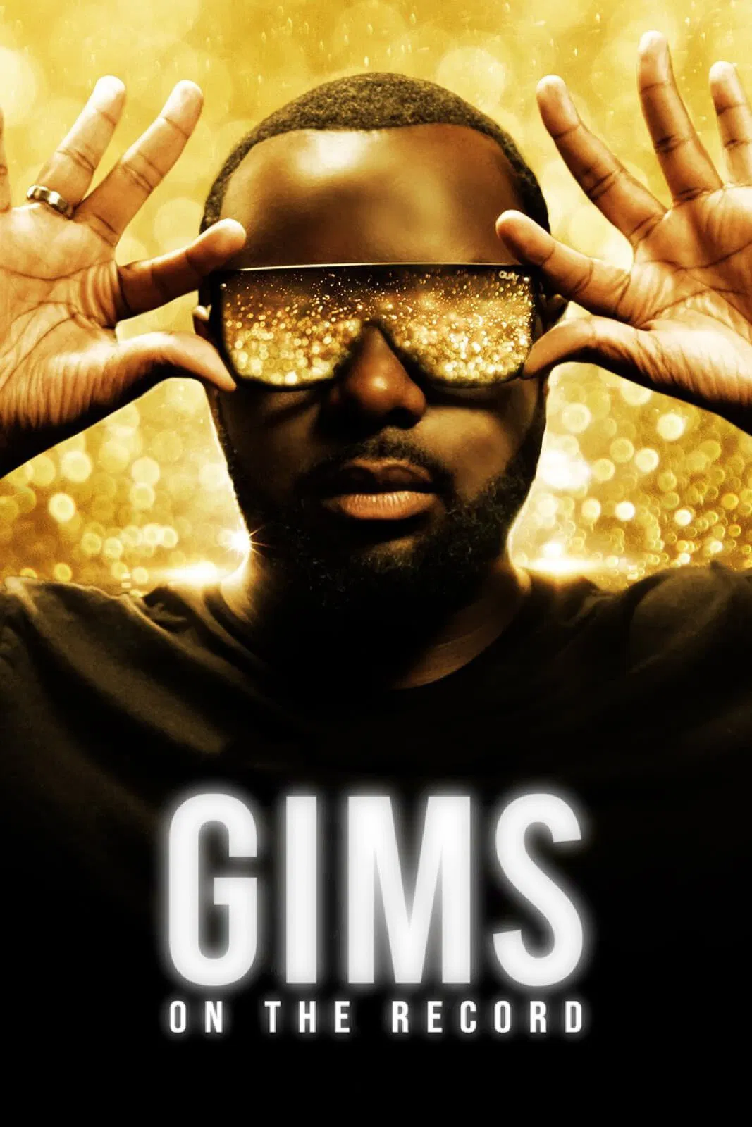 Poster chính thức của phim Phim Tài Liệu, Phim Ca Nhạc "GIMS" (GIMS: On the Record - 2020), với sự tham gia của diễn viên Gims và Soprano.