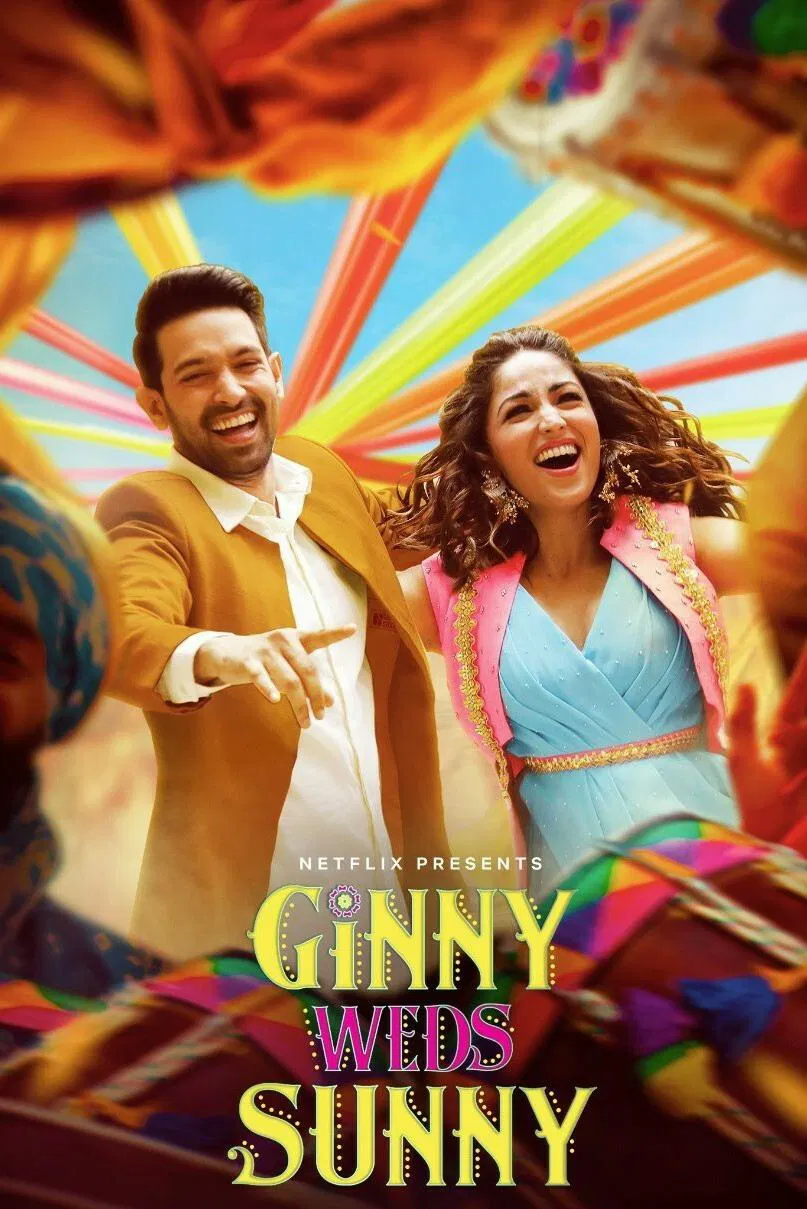 Poster chính thức của phim Phim Tình Cảm, Phim Hài "Ginny Và Sunny, Cô Dâu Chú Rể" (Ginny Weds Sunny - 2020), với sự tham gia của diễn viên Yami Gautam và Vikrant Massey.