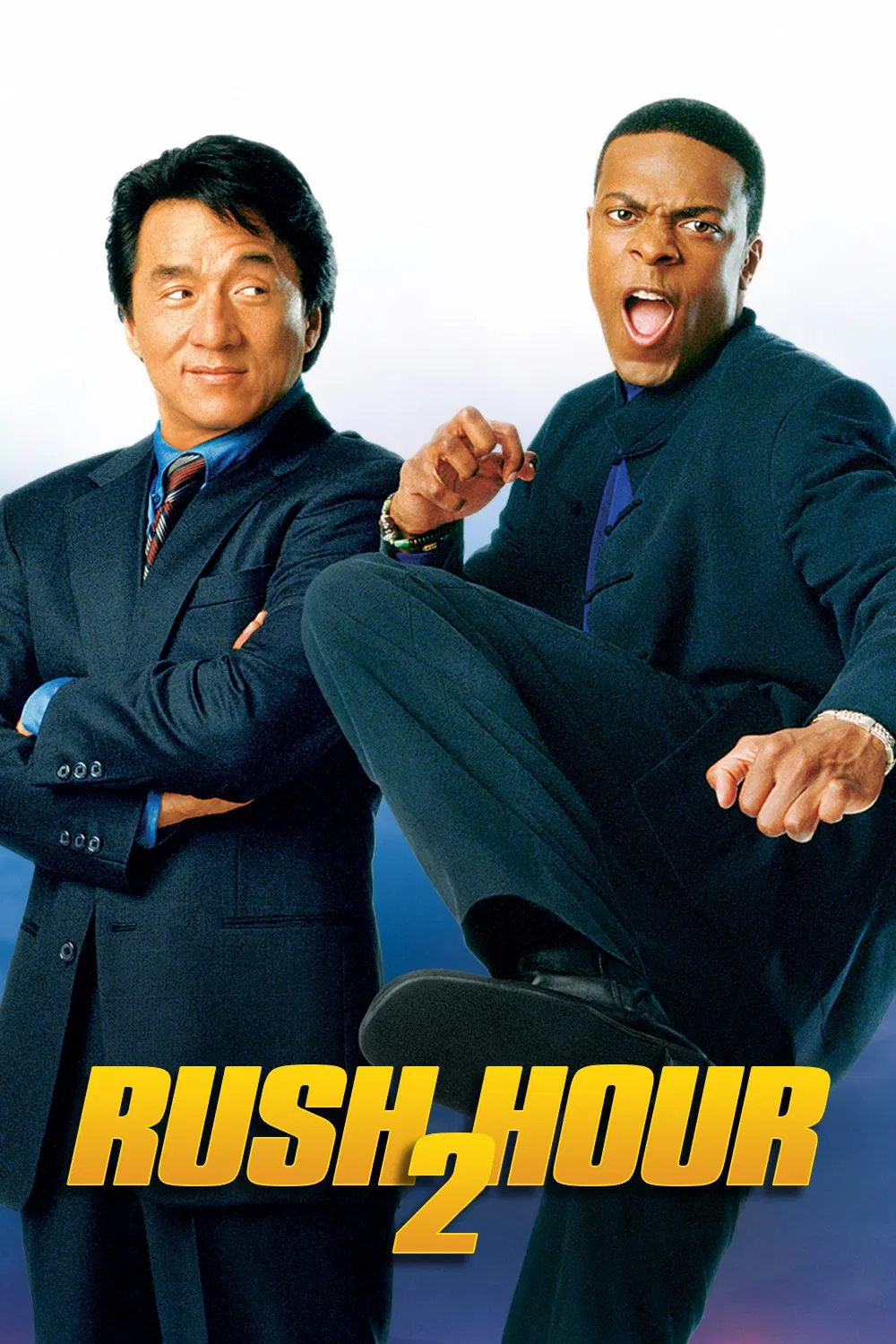 Poster chính thức của phim Phim Hành Động, Phim Hài "Giờ Cao Điểm 2" (Rush Hour 2 - 2001), với sự tham gia của diễn viên Thành Long và Chris Tucker.