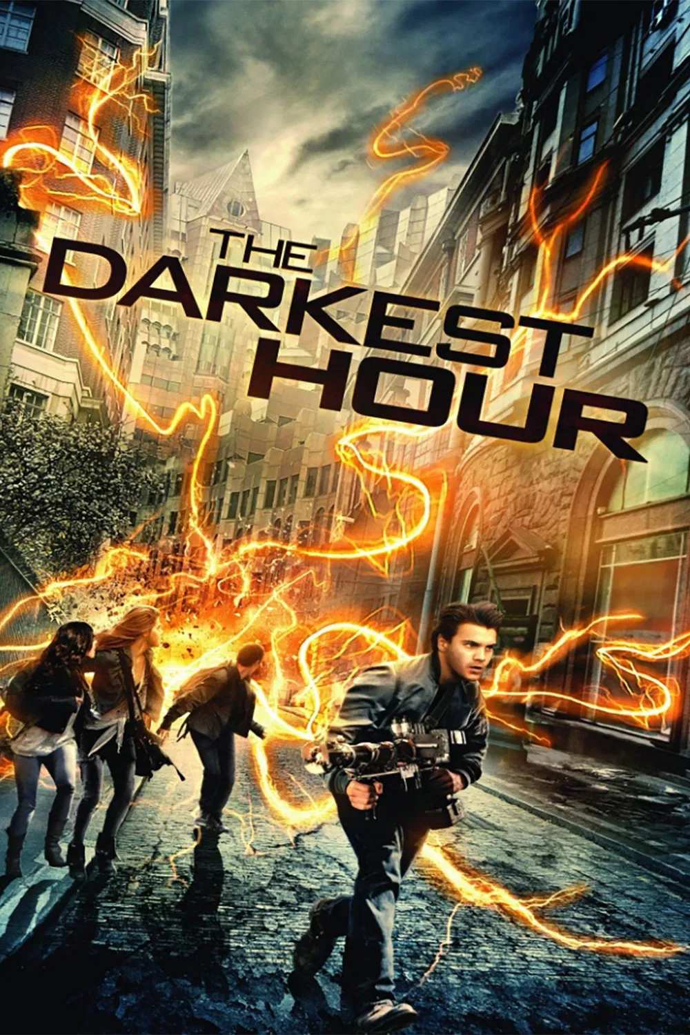 Poster chính thức của phim Phim Kinh Dị, Phim Hành Động "Giờ Đen Tối" (The Darkest Hour - 2011), với sự tham gia của diễn viên Emile Hirsch và Rachael Taylor.