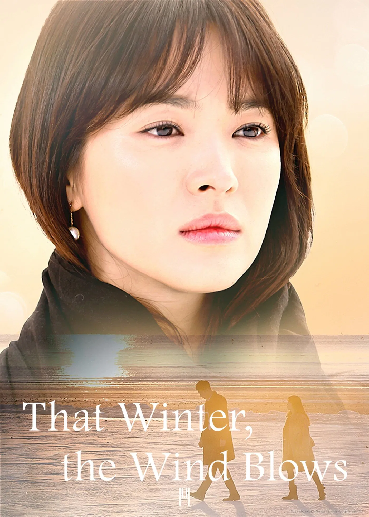 Poster chính thức của phim Phim Tâm Lý "Gió đông năm ấy" (That Winter, the Wind Blows - 2013), với sự tham gia của diễn viên Zo In-sung và Song Hye-kyo.