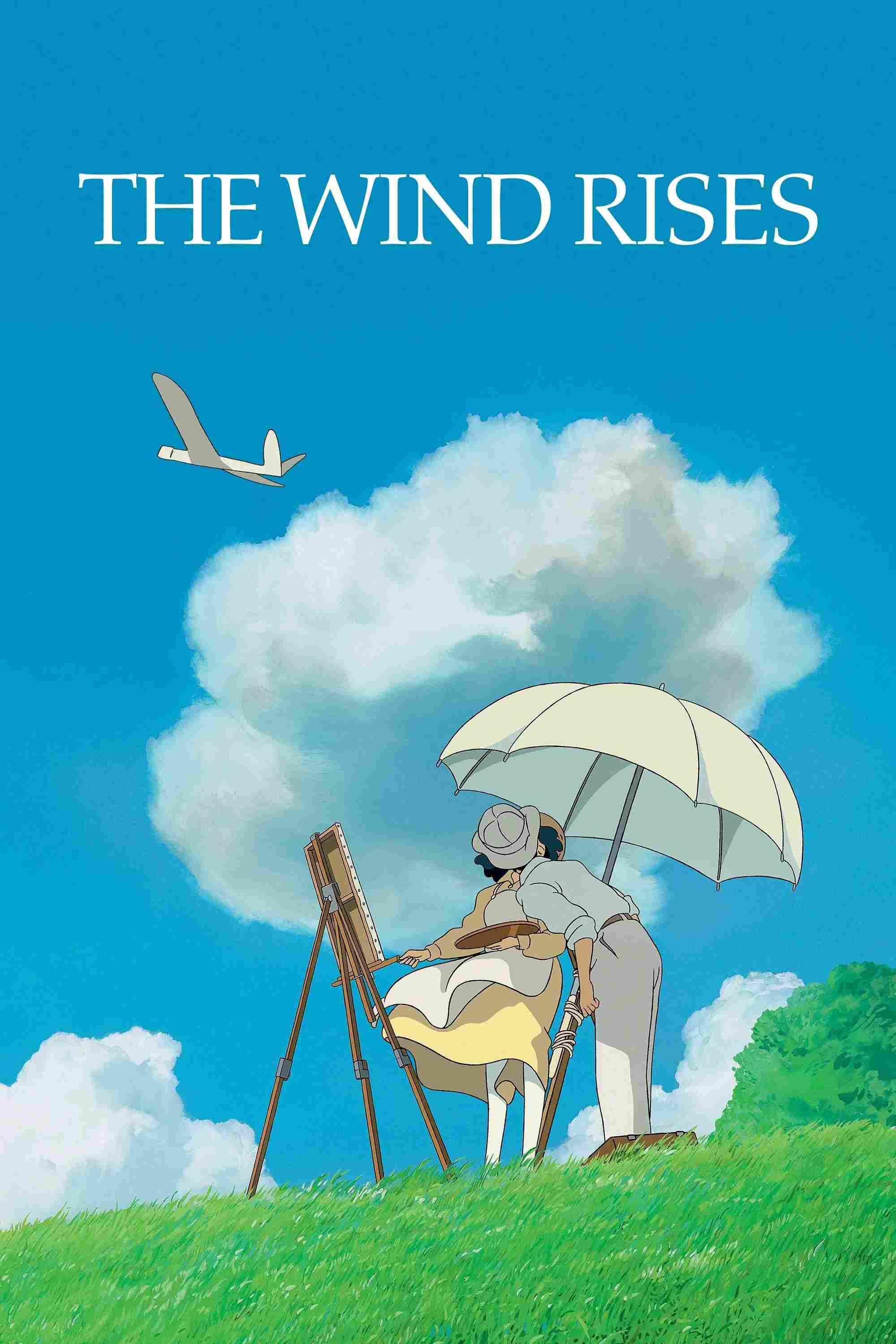 Poster chính thức của phim Phim Tâm Lý, Phim Hoạt Hình "Gió Nổi" (The Wind Rises - 2013), với sự tham gia của diễn viên Hideaki Anno và Hidetoshi Nishijima.