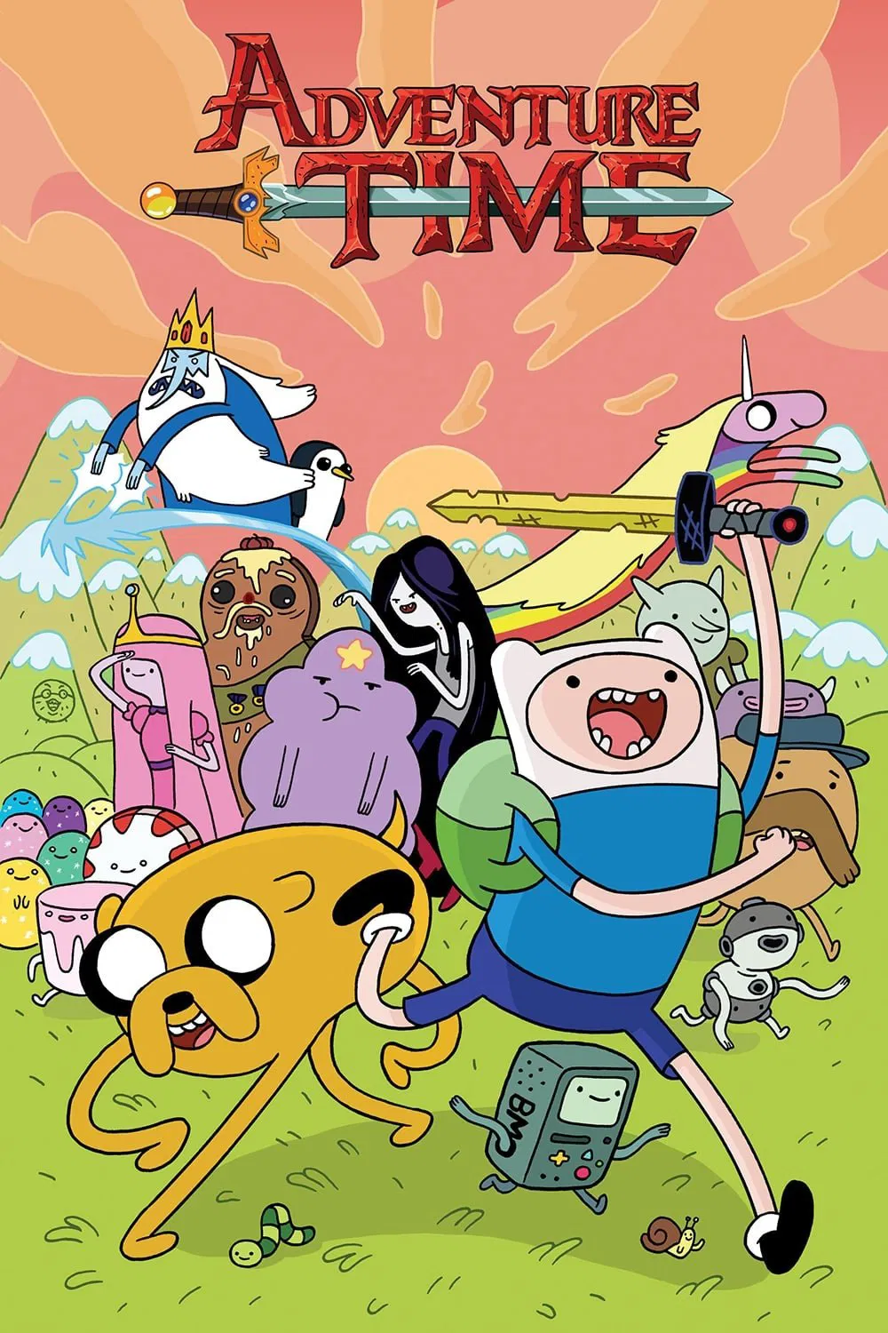 Poster chính thức của phim Phim Hoạt Hình, Phim Hài "Giờ Phiêu Lưu (Phần 3)" (Adventure Time - 2010), với sự tham gia của diễn viên Jeremy Shada và John DiMaggio.