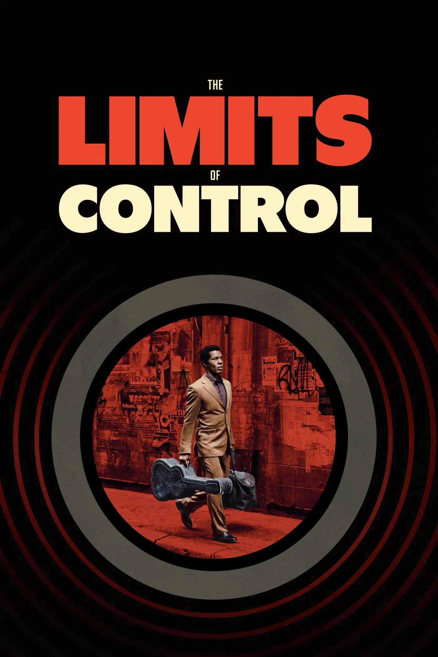 Poster chính thức của phim Phim Hình Sự, Phim Tâm Lý "Giới Hạn Kiểm Soát" (The Limits of Control - 2009), với sự tham gia của diễn viên Isaach de Bankolé và Alex Descas.