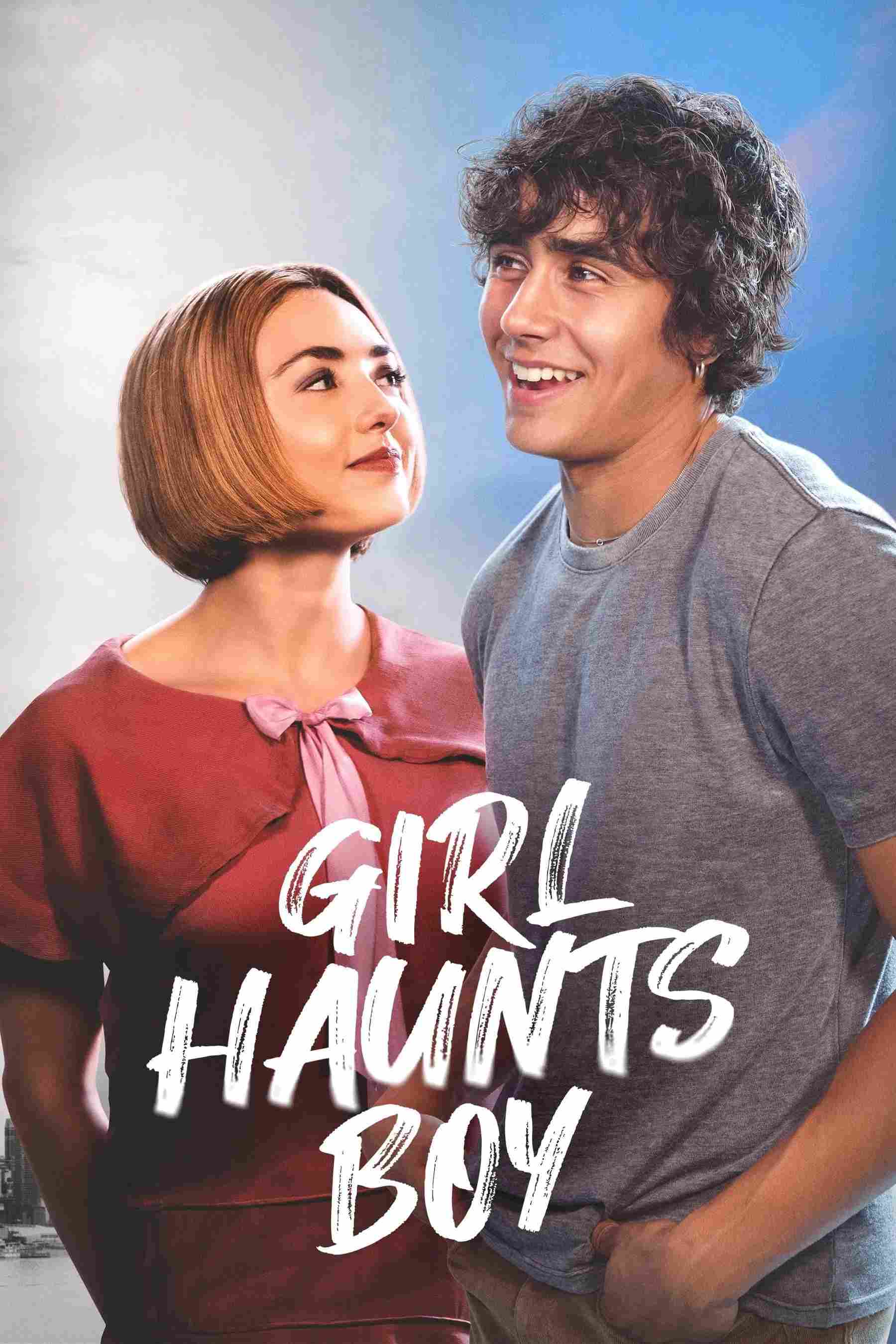 Poster chính thức của phim Phim Giả Tượng, Phim Tình Cảm "Girl Haunts Boy" (Girl Haunts Boy - 2024), với sự tham gia của diễn viên Michael Cimino và Peyton List.