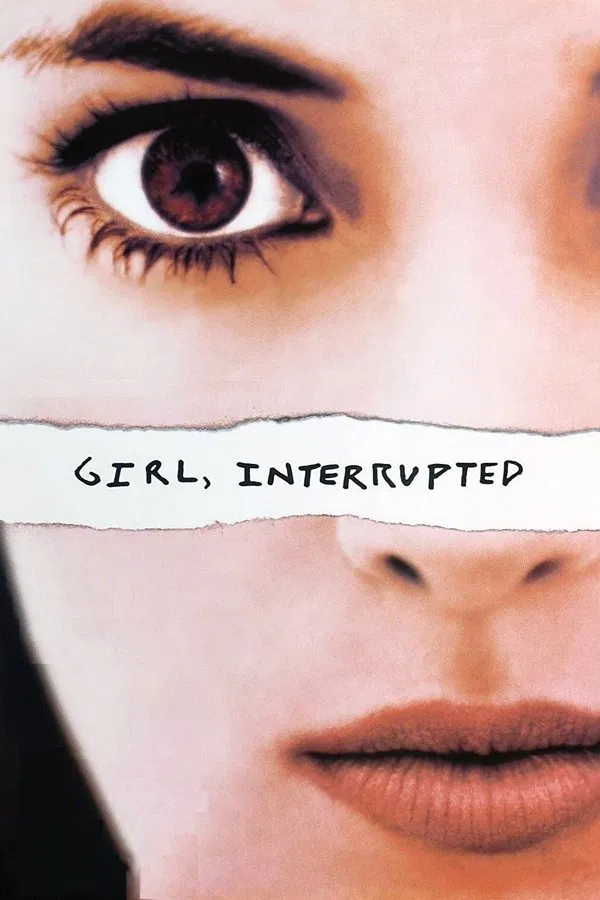 Poster chính thức của phim Phim Tâm Lý "Girl, Interrupted" (Girl, Interrupted - 1999), với sự tham gia của diễn viên Winona Ryder và Angelina Jolie.