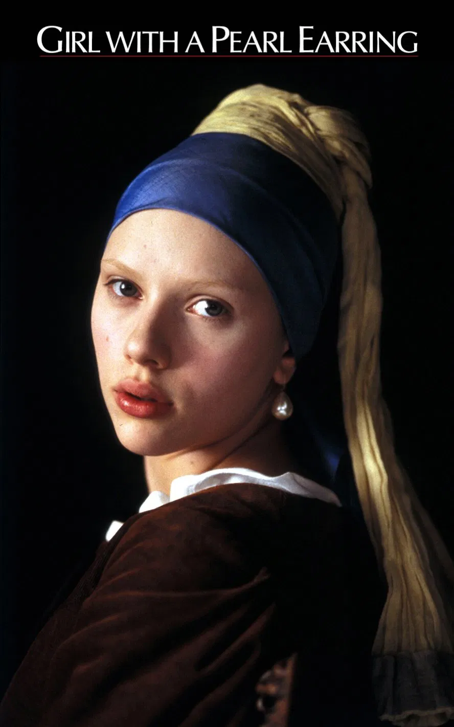 Poster chính thức của phim Phim Tâm Lý, Phim Tình Cảm "Girl with a Pearl Earring" (Girl with a Pearl Earring - 2003), với sự tham gia của diễn viên Scarlett Johansson và Colin Firth.