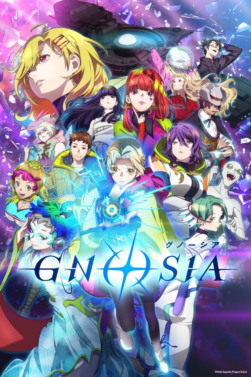 Poster chính thức của phim Phim Hoạt Hình, Phim Bí Ẩn "GNOSIA" (GNOSIA - 2025), với sự tham gia của diễn viên Chika Anzai và Ikumi Hasegawa.
