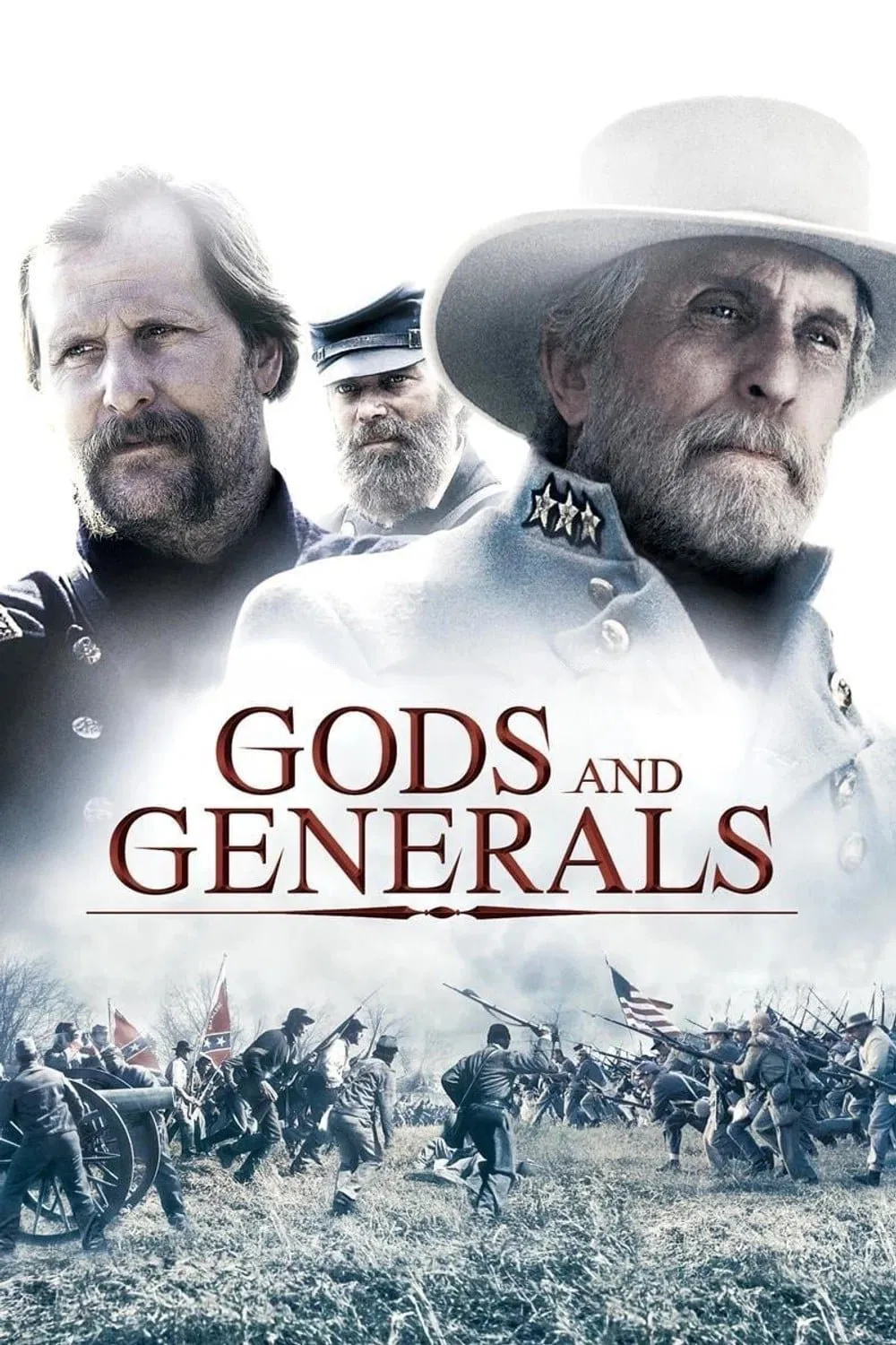 Poster chính thức của phim Phim Tâm Lý, Phim Lịch Sử "Gods and Generals" (Gods and Generals - 2003), với sự tham gia của diễn viên Stephen Lang và Jeff Daniels.