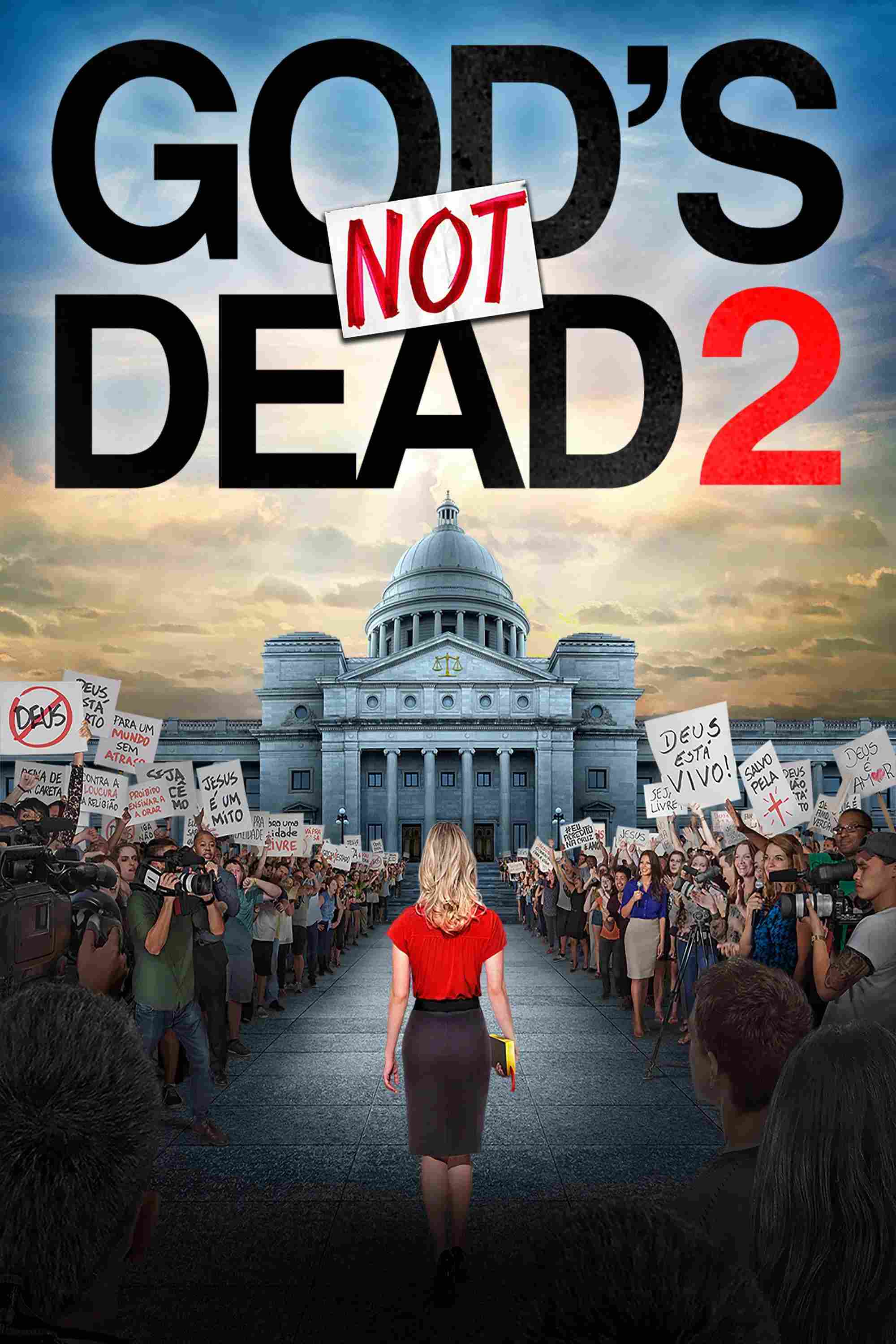 Poster chính thức của phim Phim Tâm Lý "God's Not Dead 2" (God's Not Dead 2 - 2016), với sự tham gia của diễn viên Jesse Metcalfe và Robin Givens.