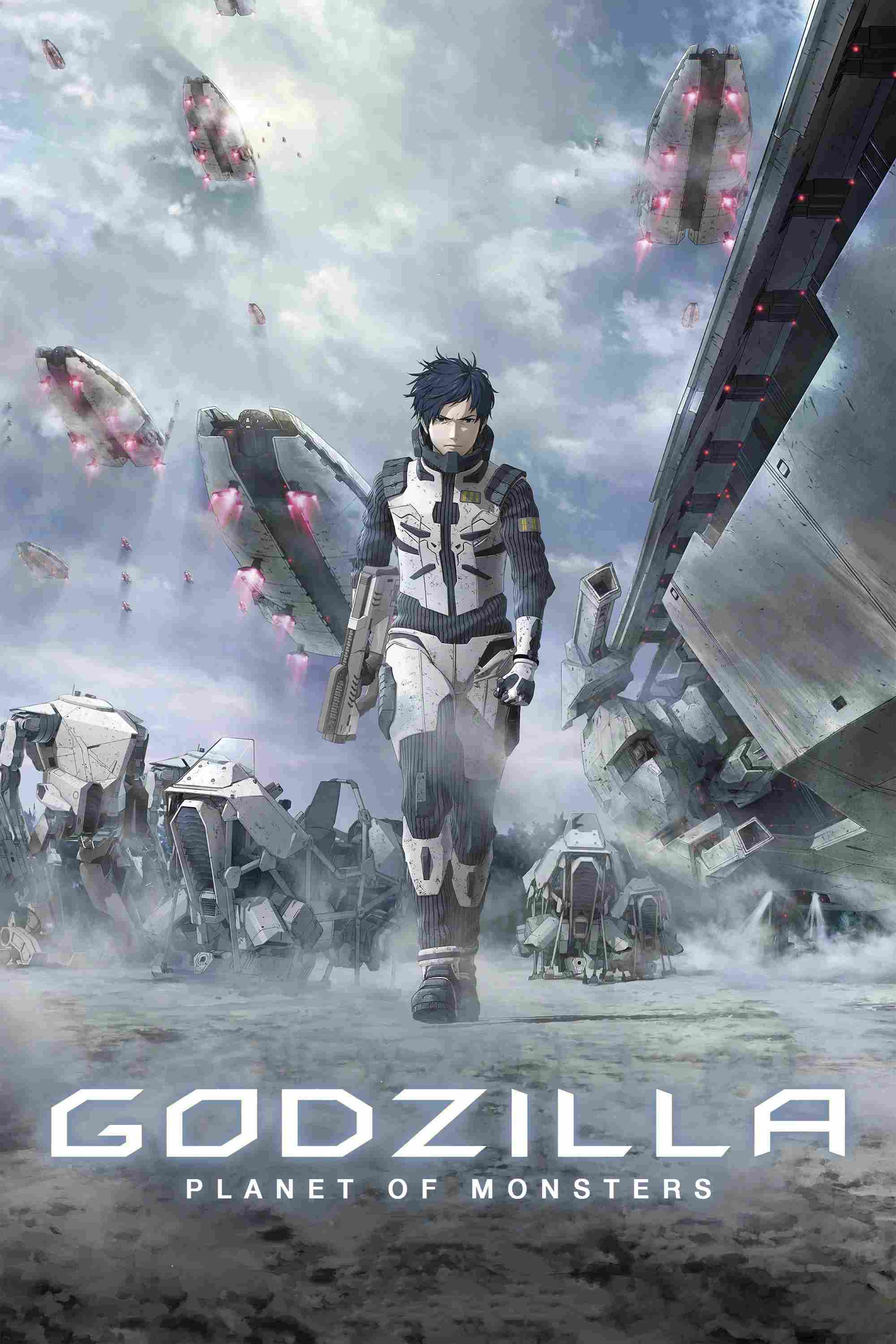 Poster chính thức của phim Phim Hoạt Hình, Phim Hành Động "Godzilla: Hành Tinh Quái Vật" (Godzilla: Planet of the Monsters - 2017), với sự tham gia của diễn viên Mamoru Miyano và Takahiro Sakurai.