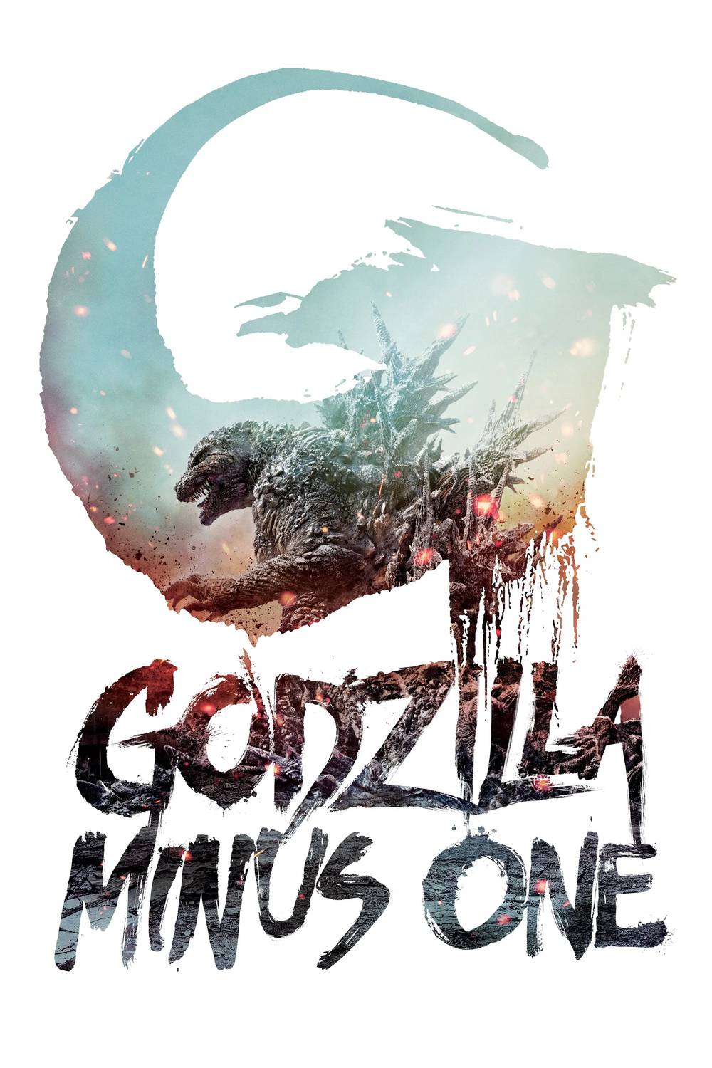 Poster chính thức của phim Phim Viễn Tưởng, Phim Kinh Dị "Godzilla Minus One" (Godzilla Minus One - 2023), với sự tham gia của diễn viên Ryunosuke Kamiki và Minami Hamabe.